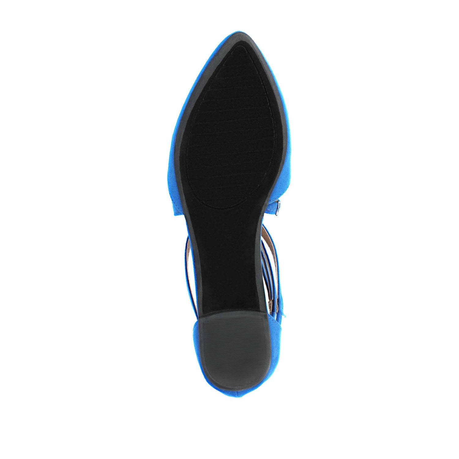 MARLEE D'ORSAY FLATS IN FAUX SUEDE - Blue