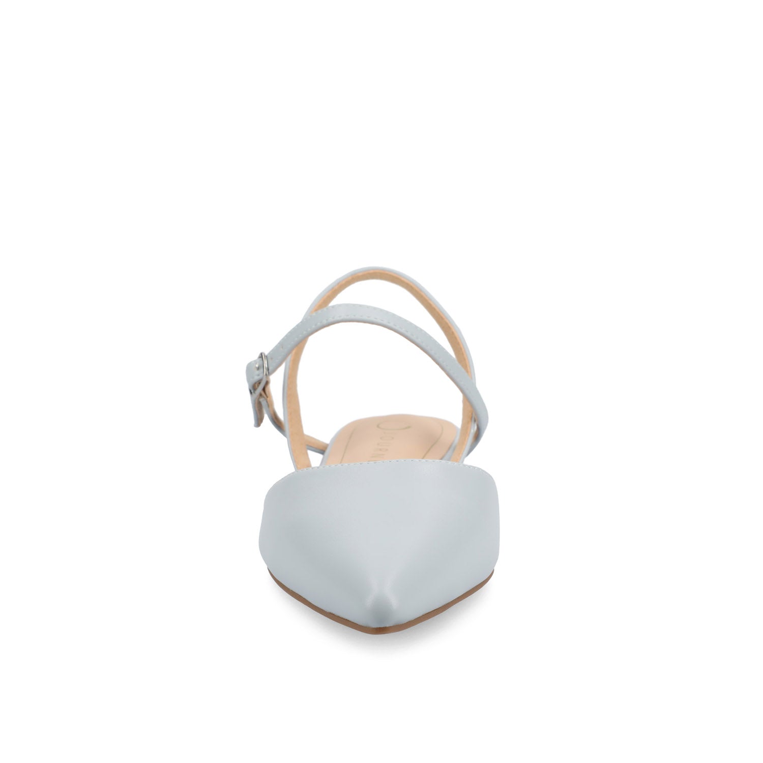 MARTINE SLINGBACK FLATS IN VEGAN LEATHER - Blue PU