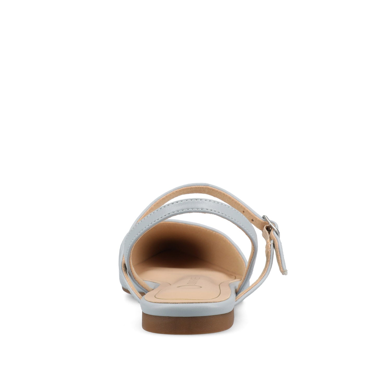 MARTINE SLINGBACK FLATS IN VEGAN LEATHER - Blue PU