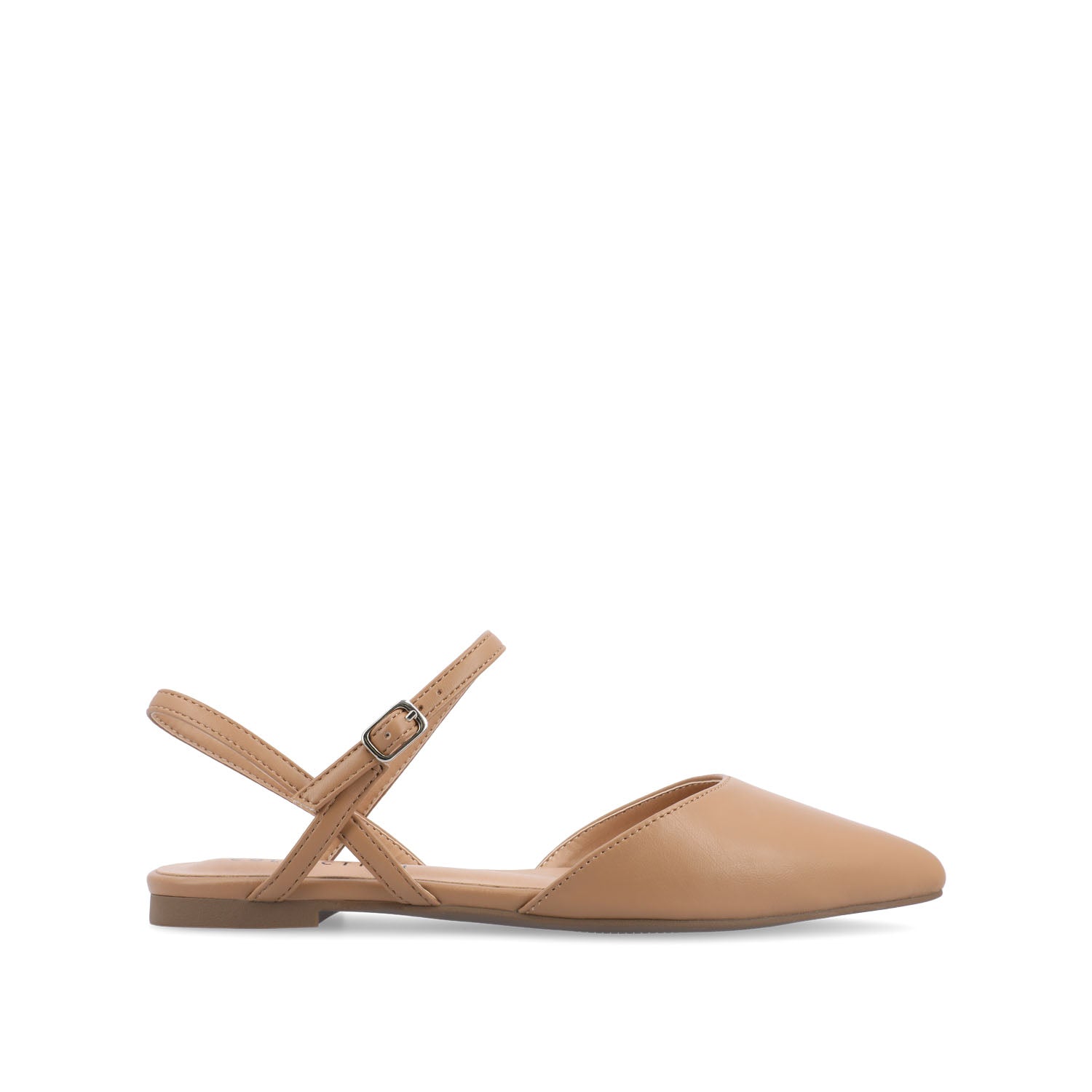MARTINE SLINGBACK FLATS IN WARM SHADES - Caramel