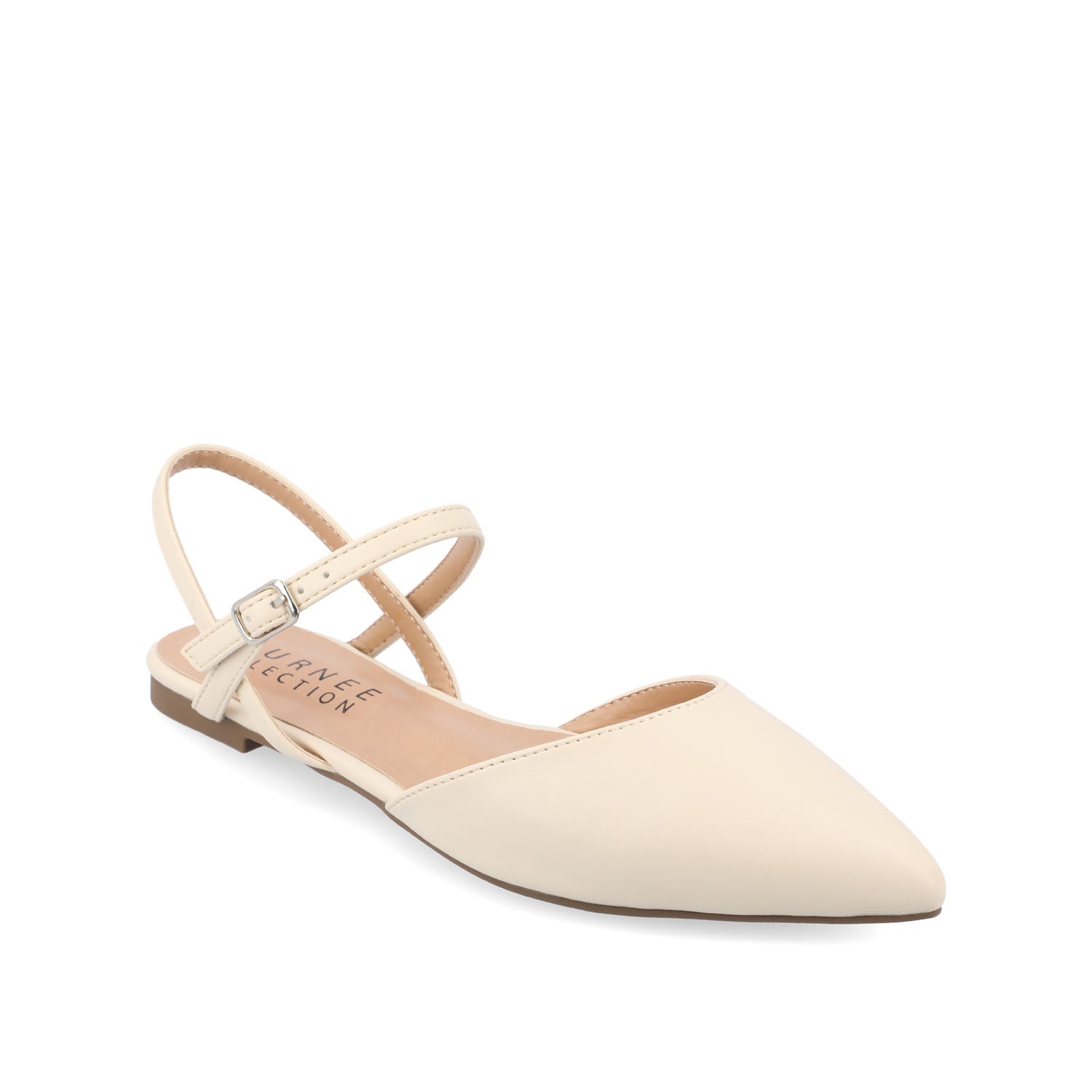 MARTINE SLINGBACK FLATS IN WARM SHADES - Cream
