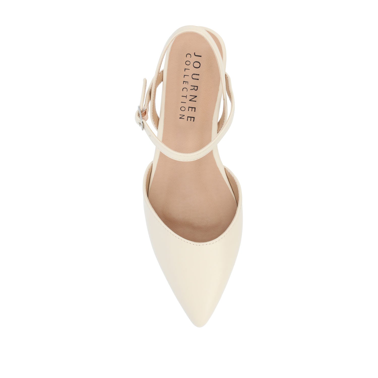 MARTINE SLINGBACK FLATS IN WARM SHADES - Cream