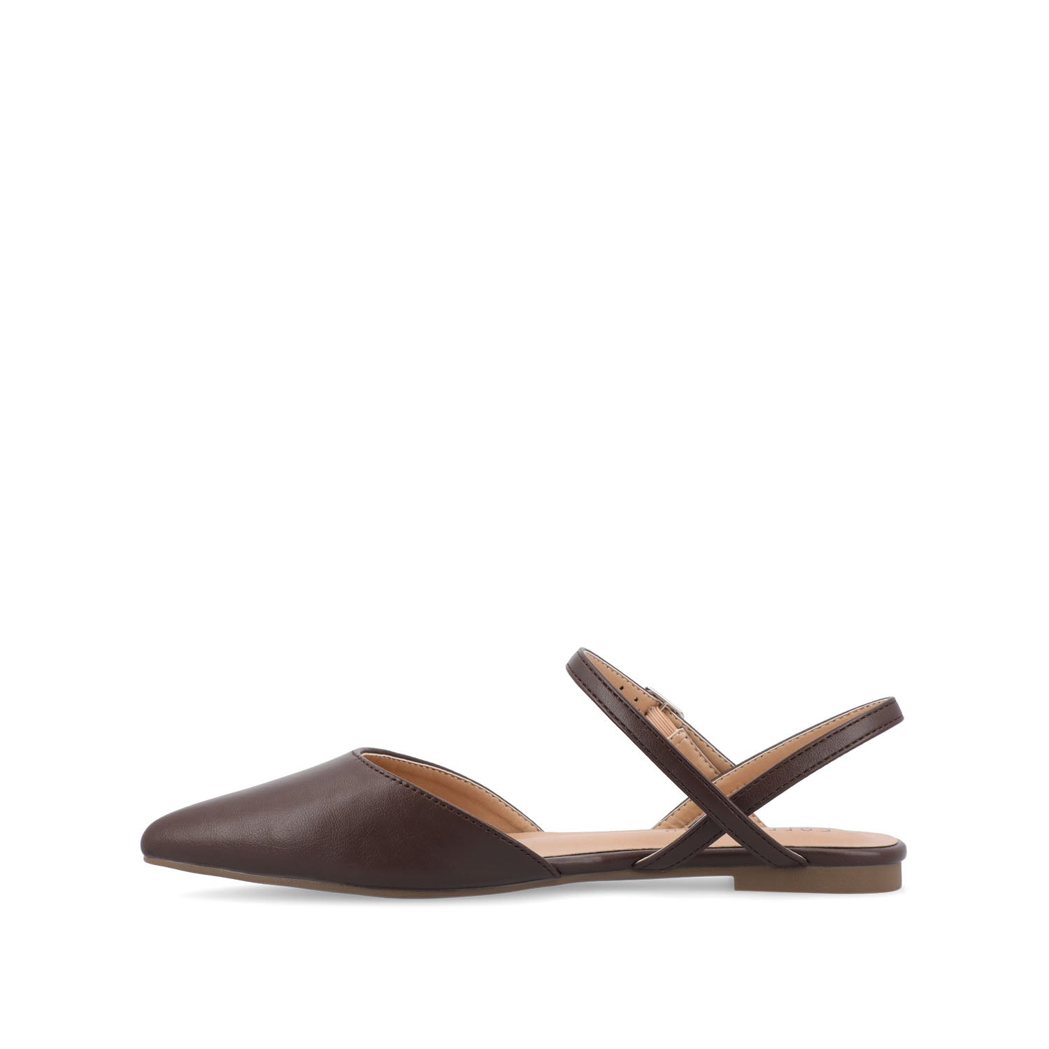 MARTINE SLINGBACK FLATS IN COOL SHADES - Mahogany
