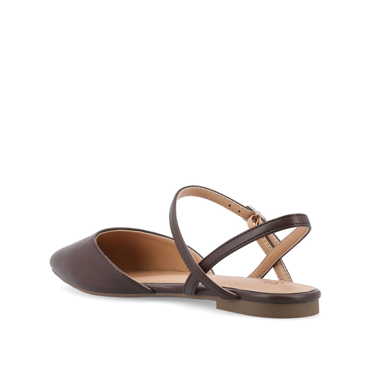 MARTINE SLINGBACK FLATS IN COOL SHADES - Mahogany