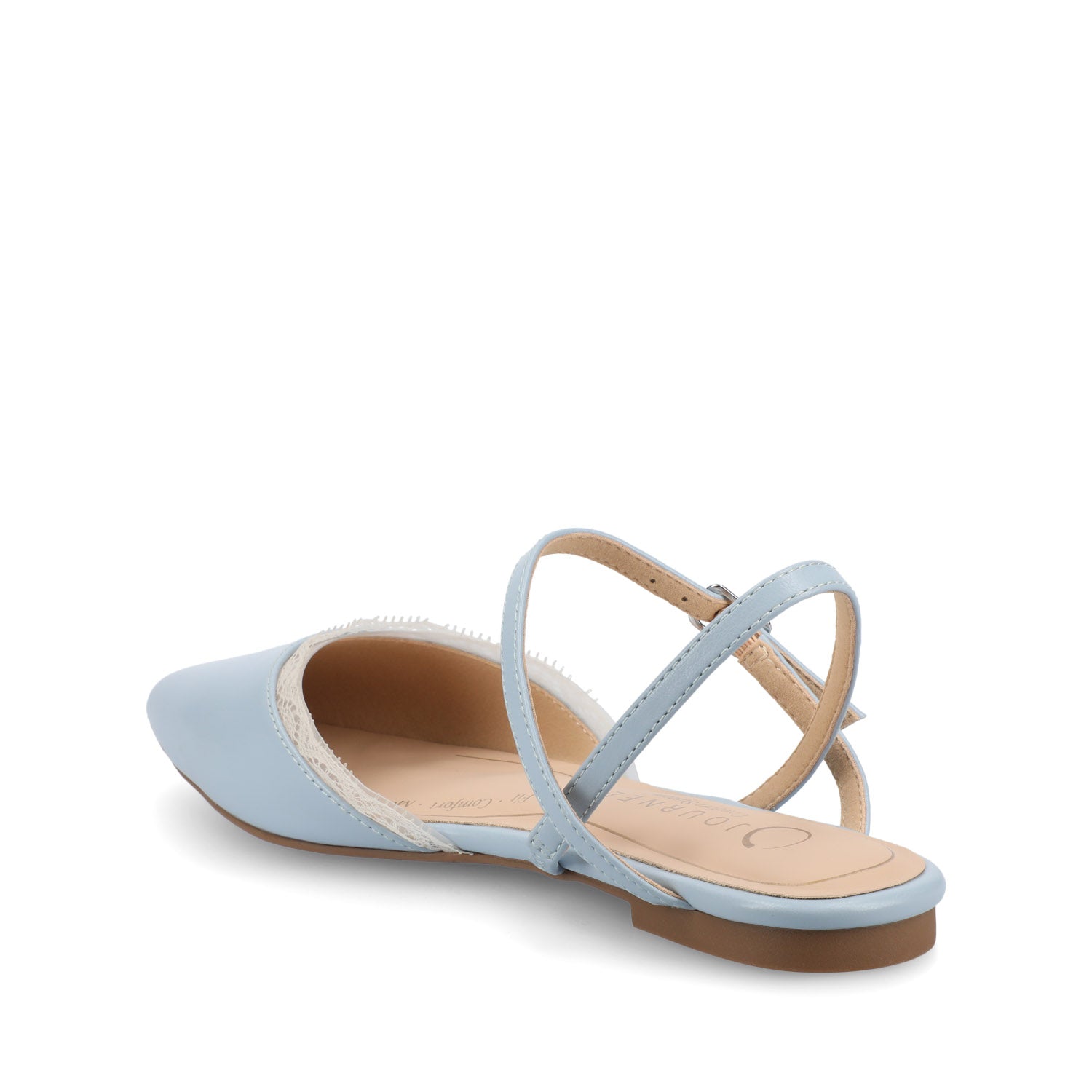 MARTINE SLINGBACK FLATS IN VEGAN LEATHER