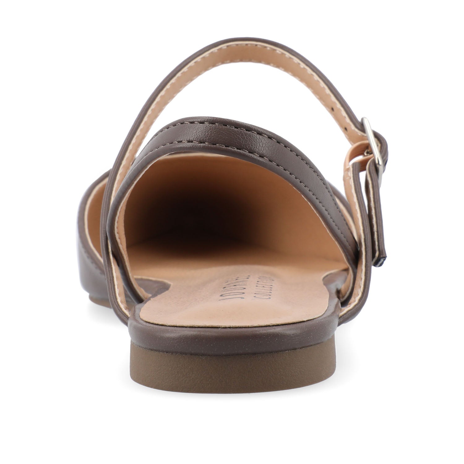 MARTINE SLINGBACK FLATS IN WARM SHADES - Truffle