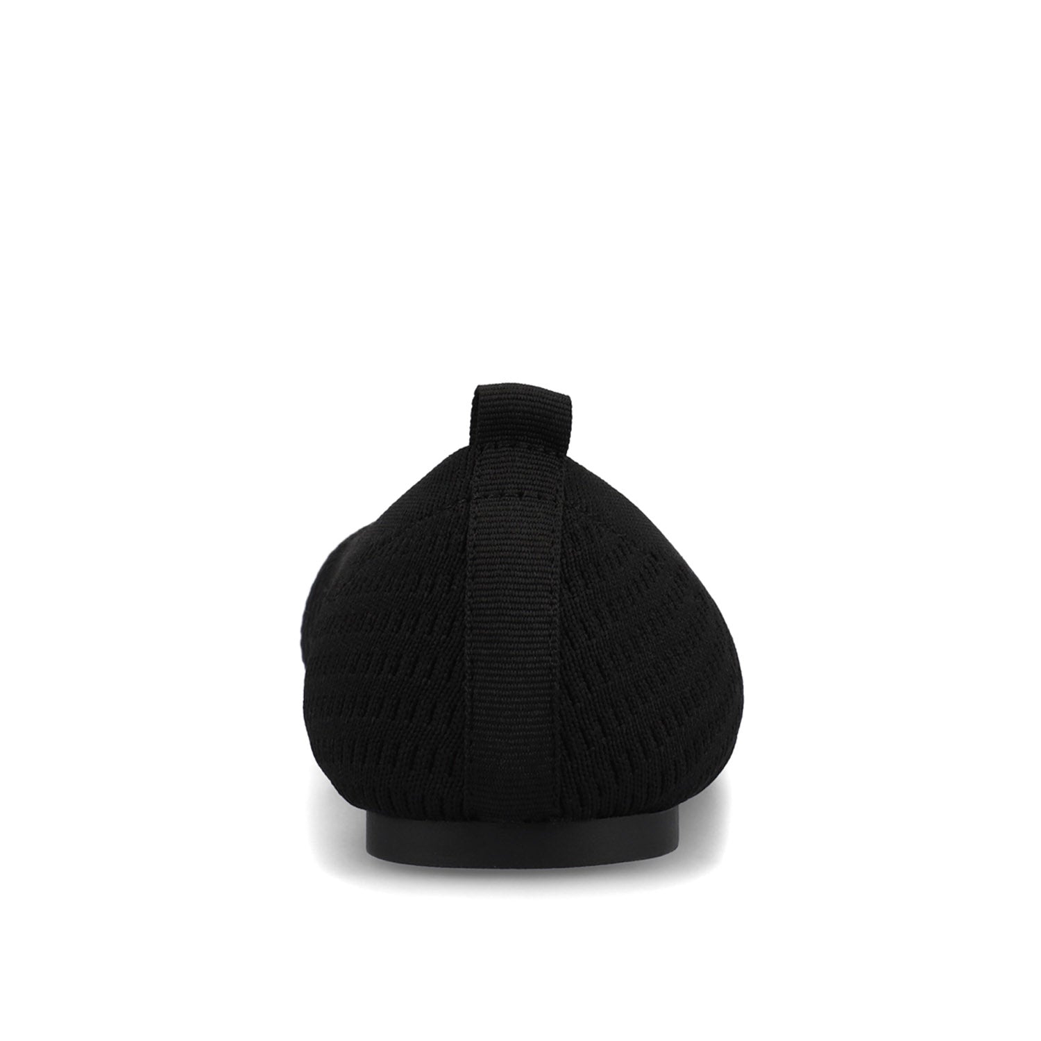 MARYANN KNIT FABRIC BALLET FLATS IN WIDE - Black Knit