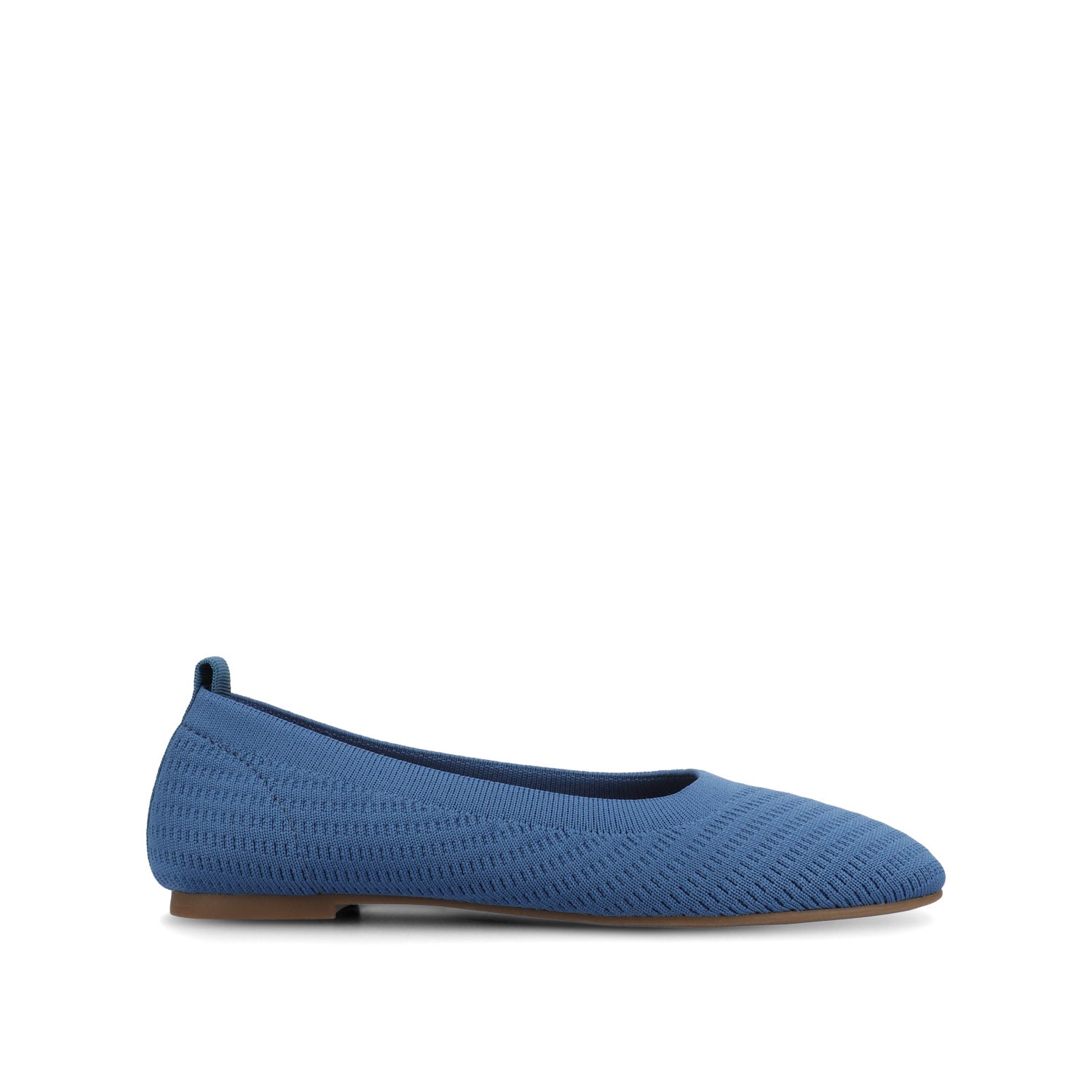 MARYANN KNIT FABRIC BALLET FLATS - Blue Knit