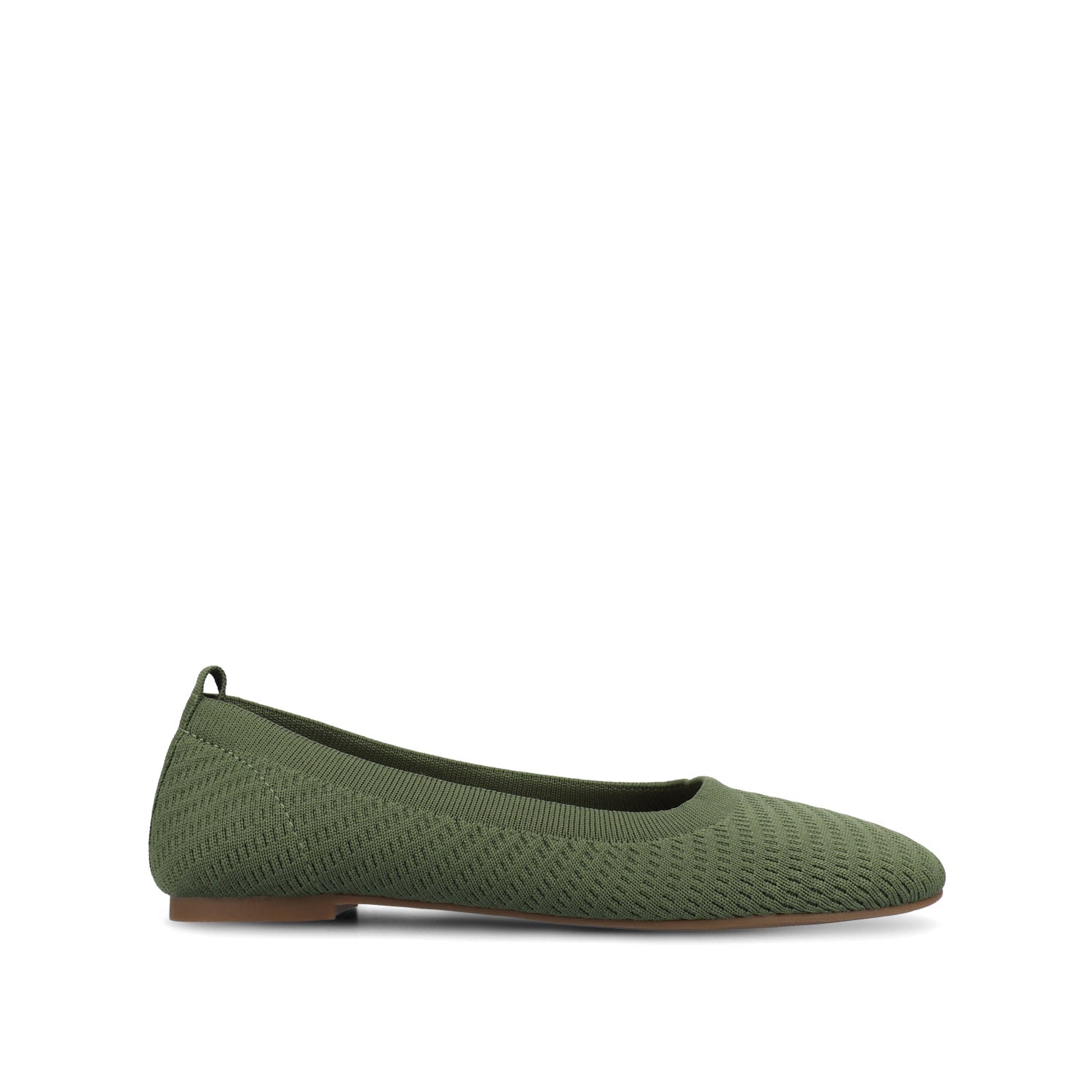 MARYANN KNIT FABRIC BALLET FLATS - Green Knit