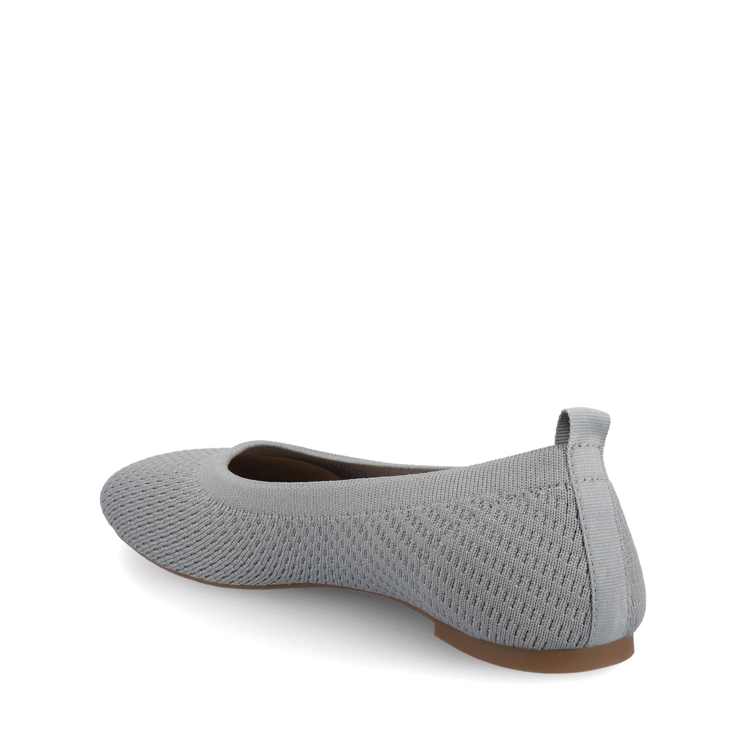 MARYANN KNIT FABRIC BALLET FLATS IN WIDE - Grey Knit