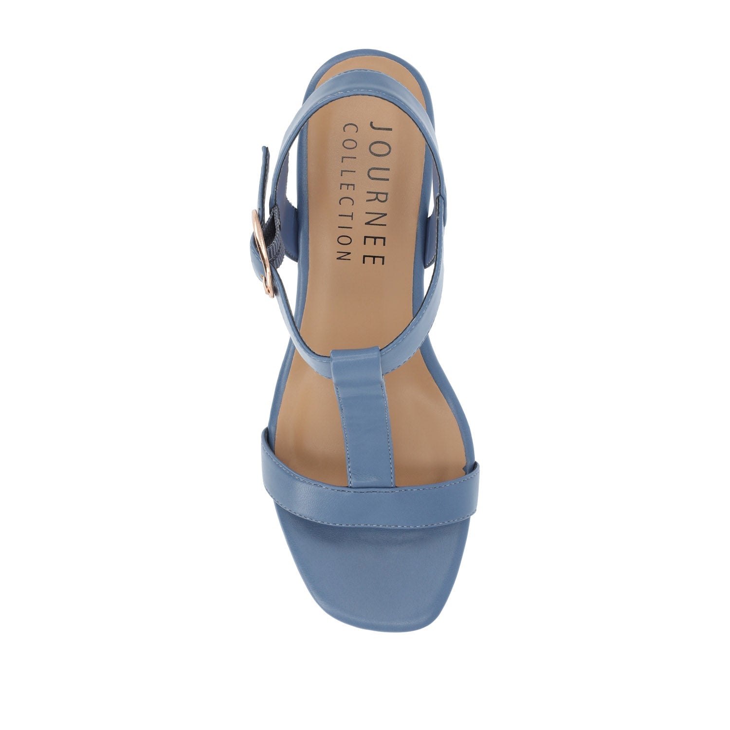 MATILDAA CORK WEDGE HEEL SANDALS IN VEGAN LEATHER - Blue