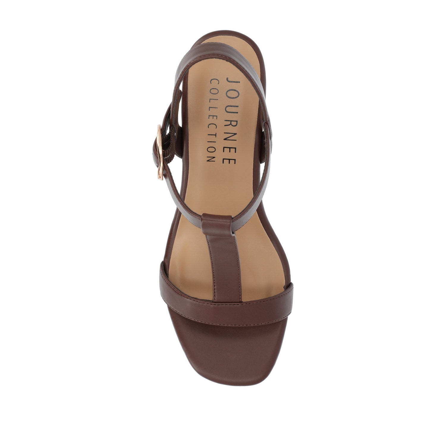 MATILDAA CORK WEDGE HEEL SANDALS IN VEGAN LEATHER - Brown