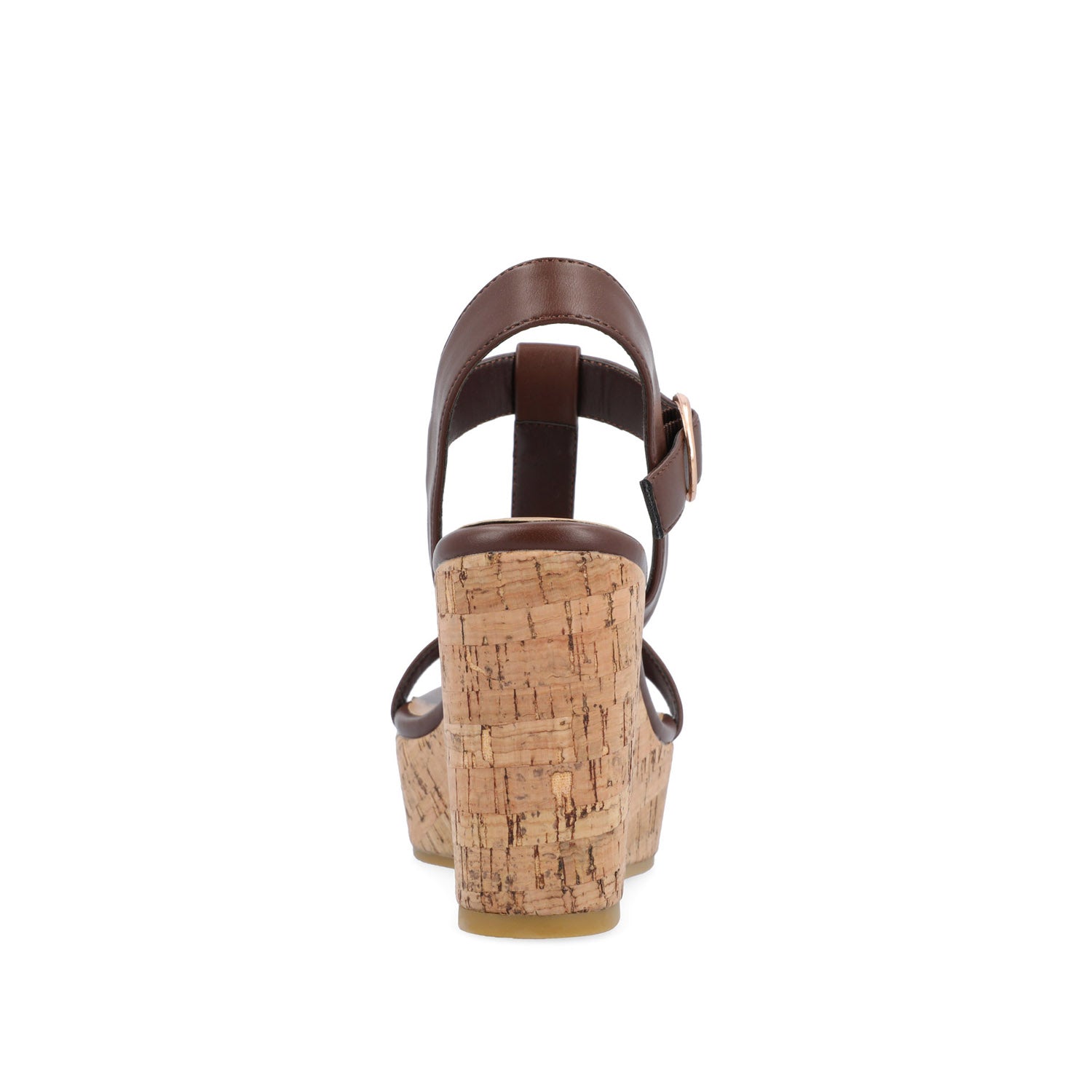 MATILDAA CORK WEDGE HEEL SANDALS IN VEGAN LEATHER