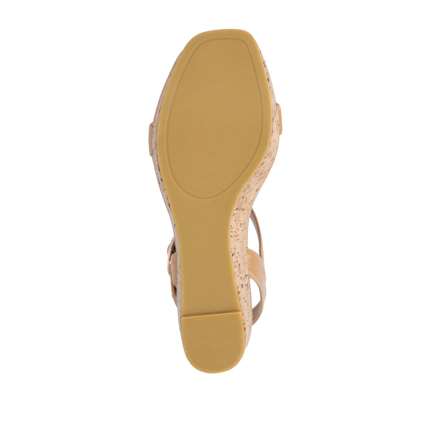 MATILDAA CORK WEDGE HEEL SANDALS IN VEGAN LEATHER