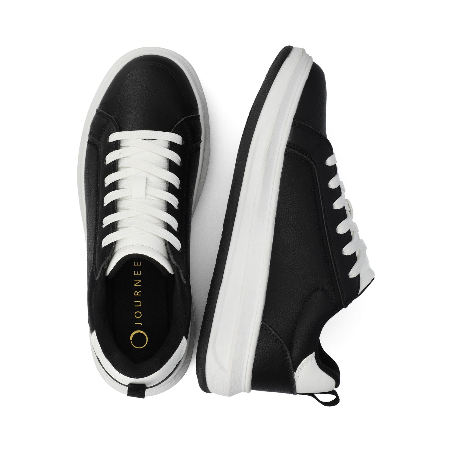 MEEYA CASUAL LACE UP SNEAKERS - Black