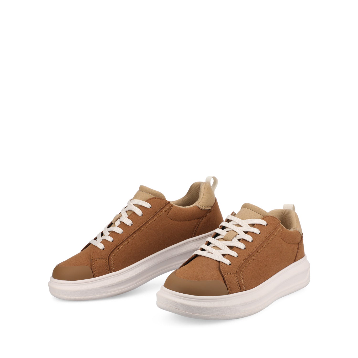 MEEYA CASUAL LACE UP SNEAKERS - Brown