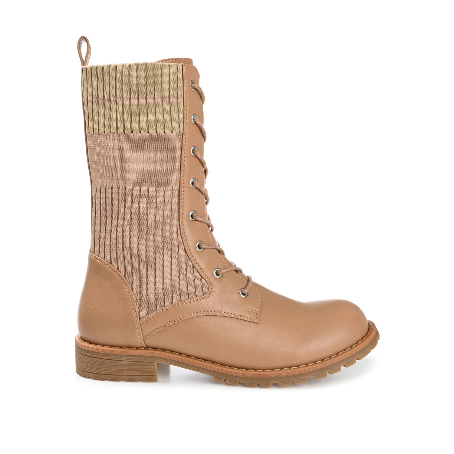 MELEI LACE UP BOOTS IN VEGAN LEATHER
