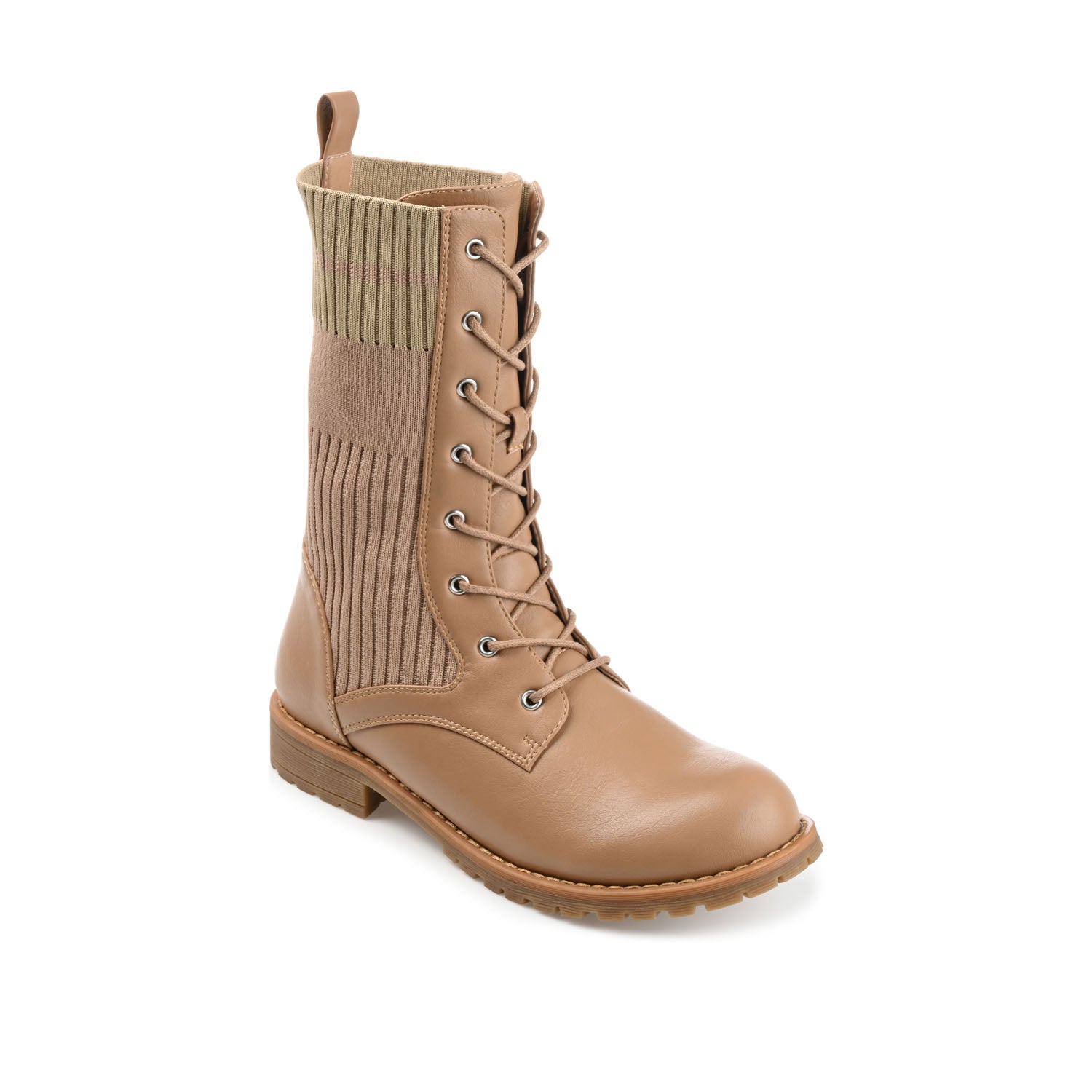 MELEI LACE UP BOOTS IN VEGAN LEATHER