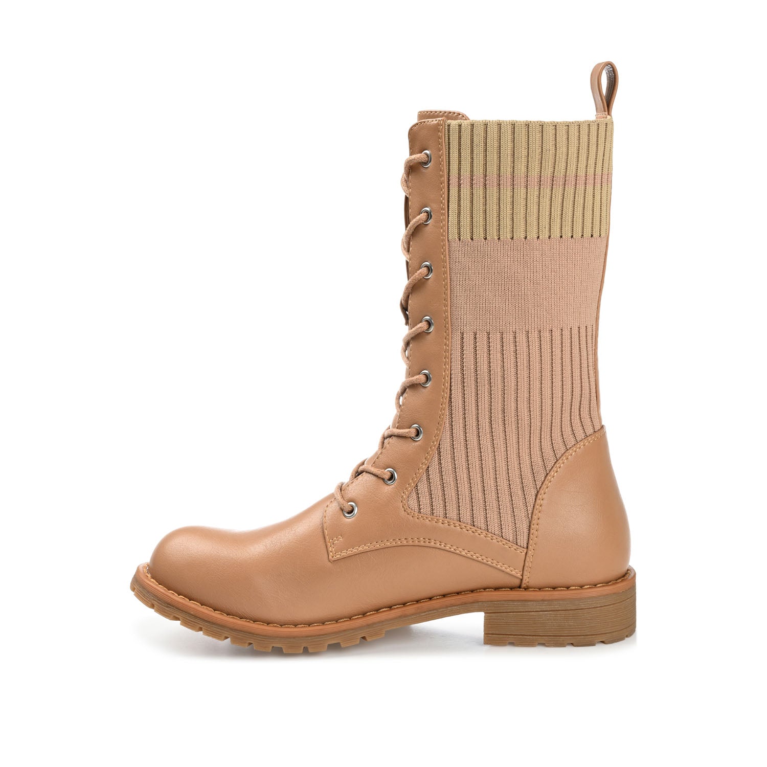 MELEI LACE UP BOOTS IN VEGAN LEATHER