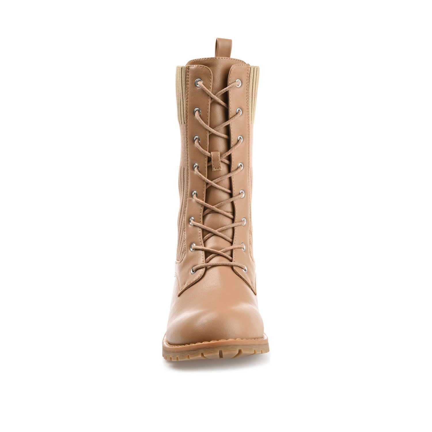 MELEI LACE UP BOOTS IN VEGAN LEATHER