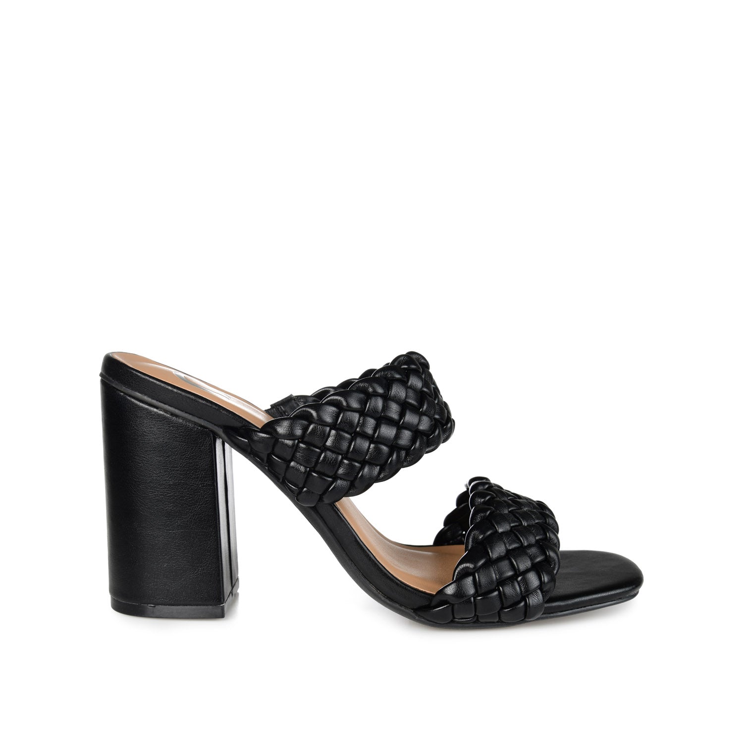 MELISSA MULE BLOCK HEELS IN VEGAN LEATHER