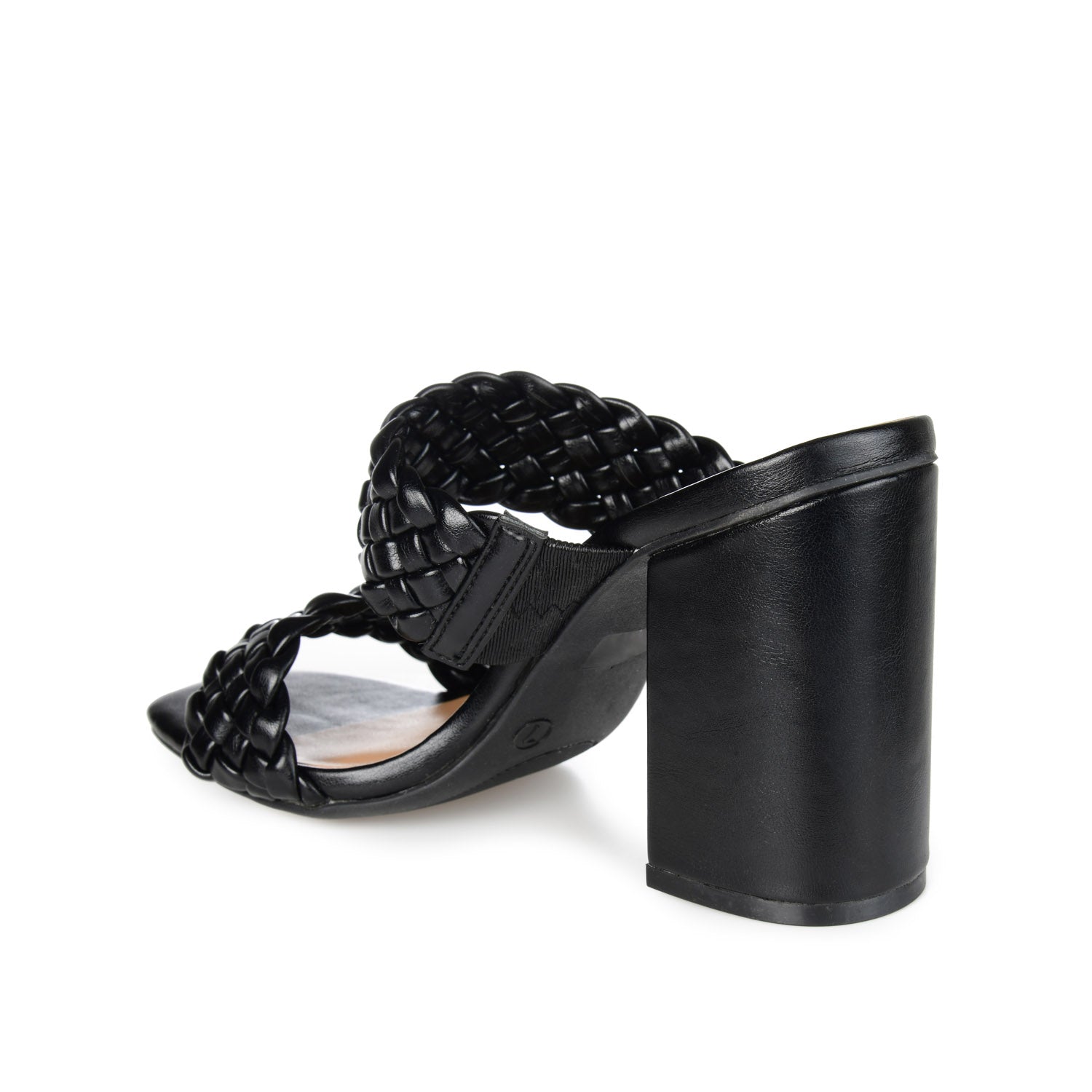MELISSA MULE BLOCK HEELS IN WIDE - Black