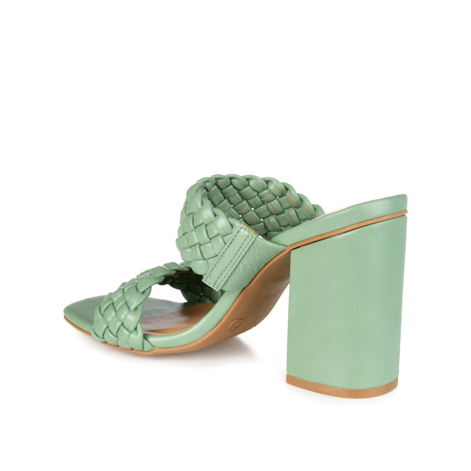 MELISSA MULE BLOCK HEELS IN WIDE - Green