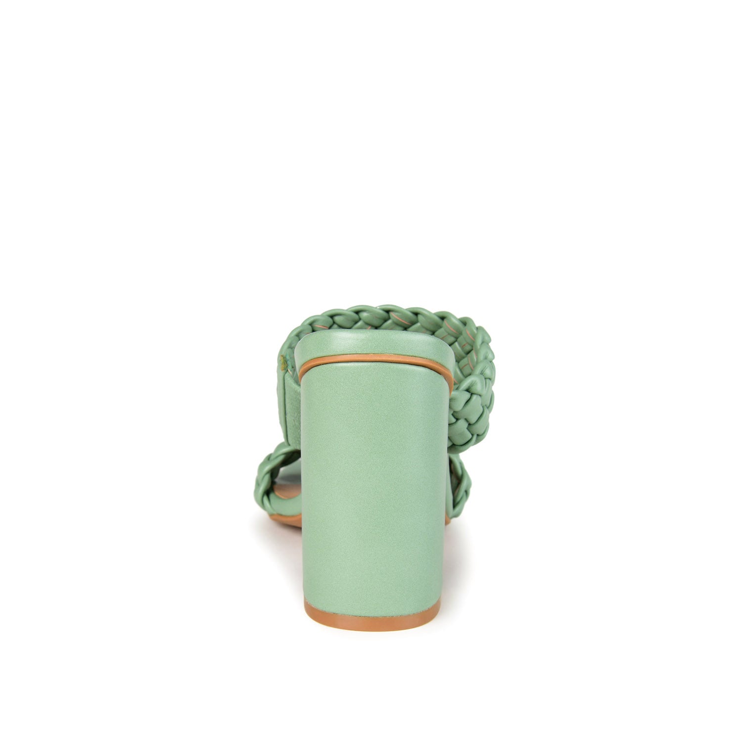 MELISSA MULE BLOCK HEELS IN WIDE - Green