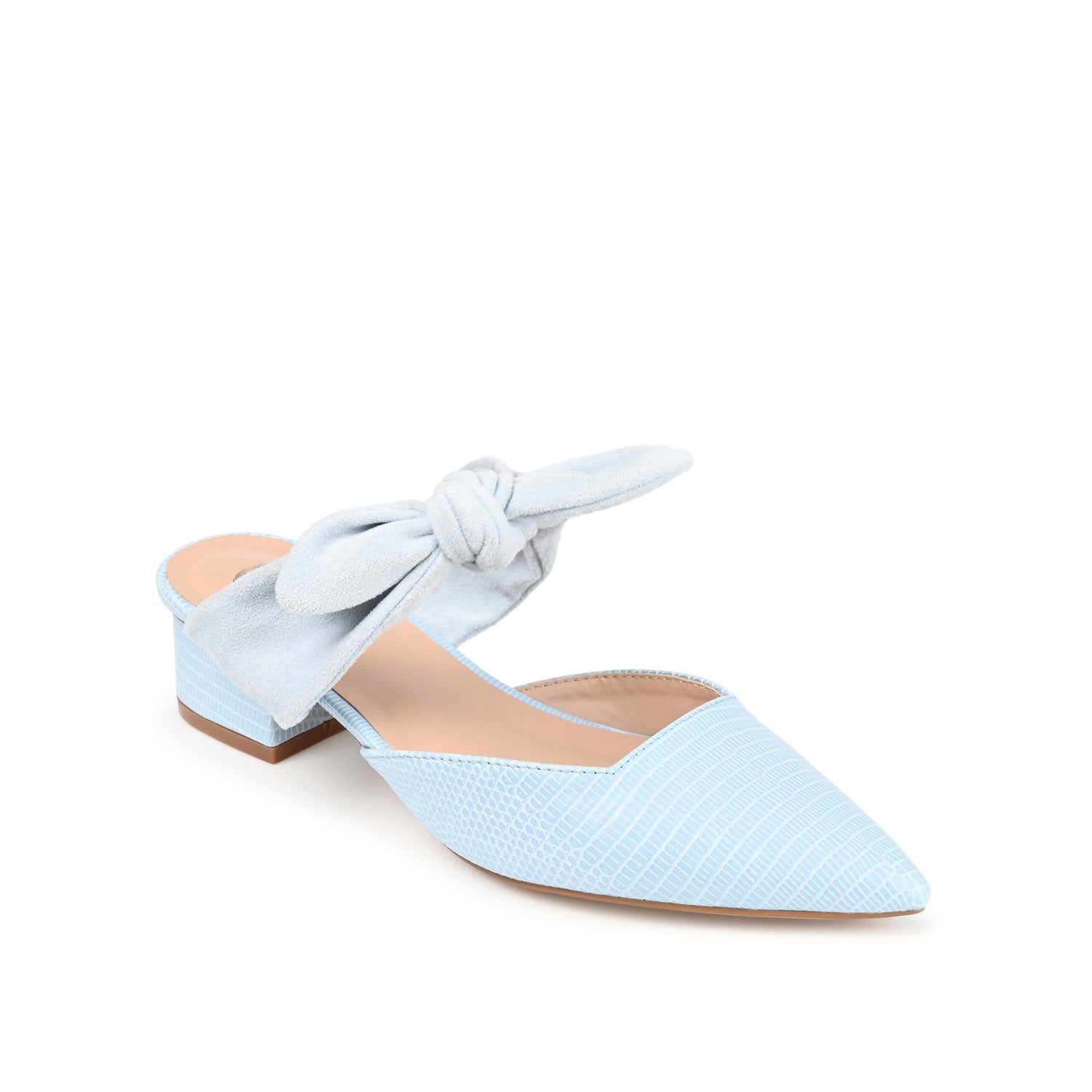 MELORA LOW BLOCK HEELS IN VEGAN LEATHER