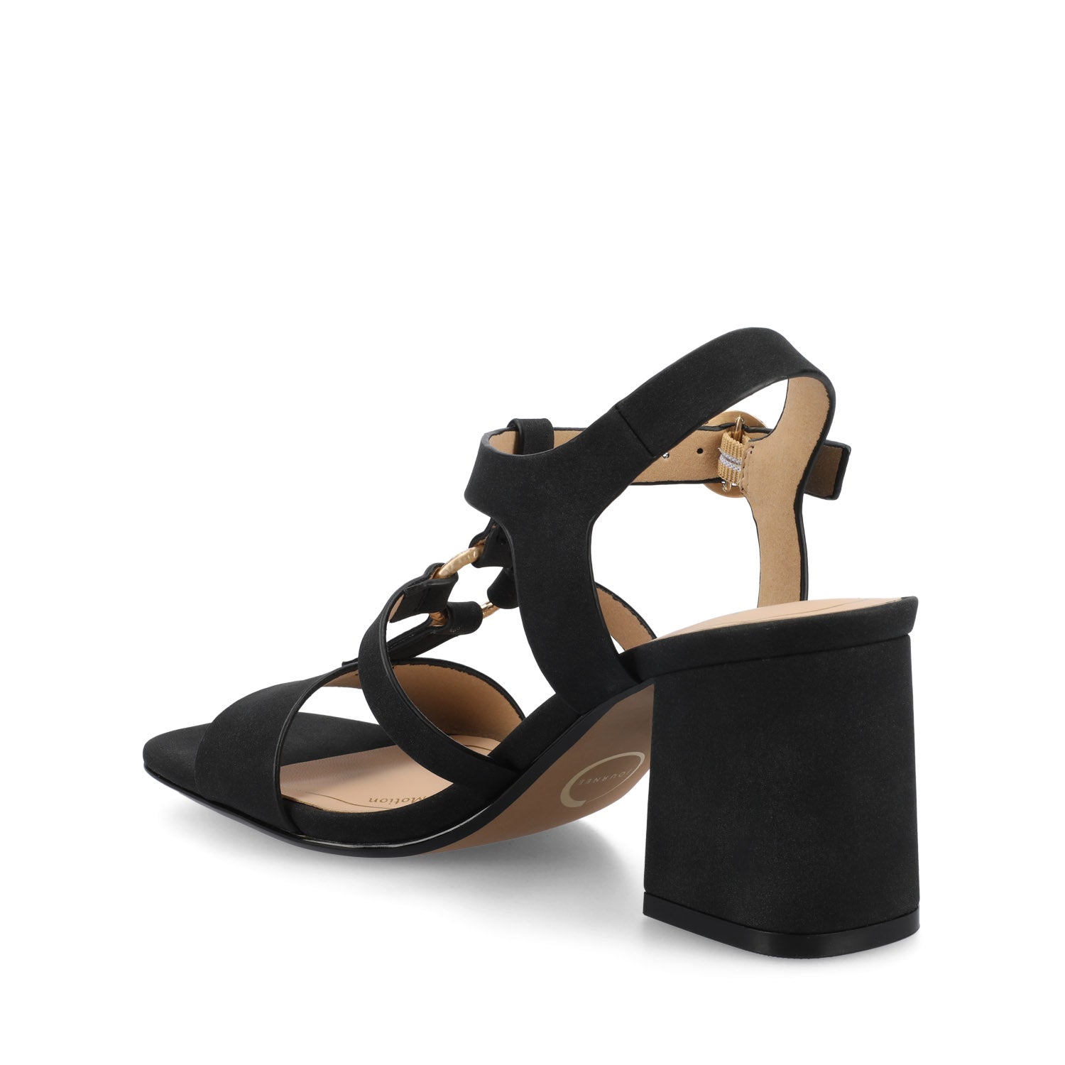 MERISOL ANKLE STRAP HEELS - Black