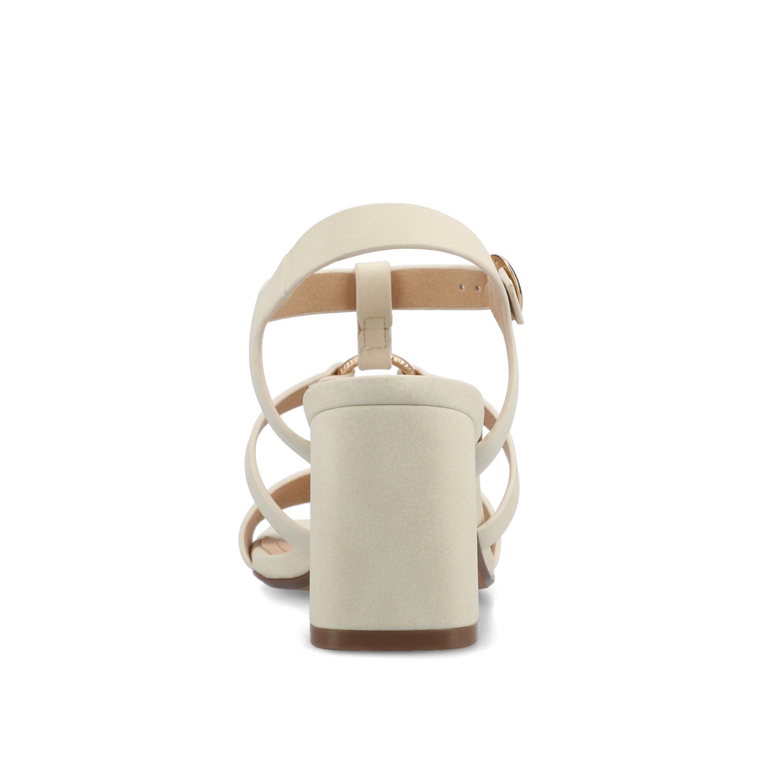 MERISOL ANKLE STRAP HEELS - Bone
