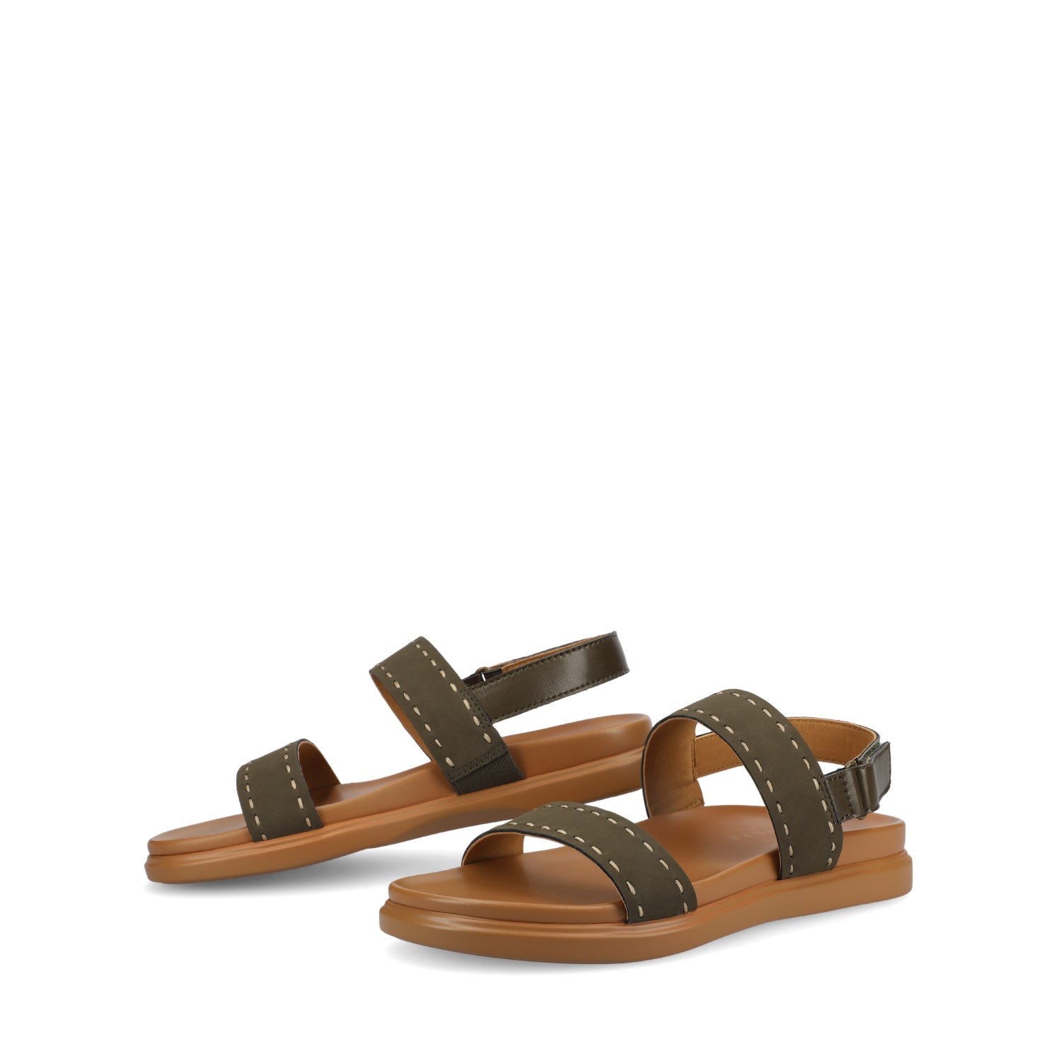 MILIE MULTI STRAP SANDALS - Olive