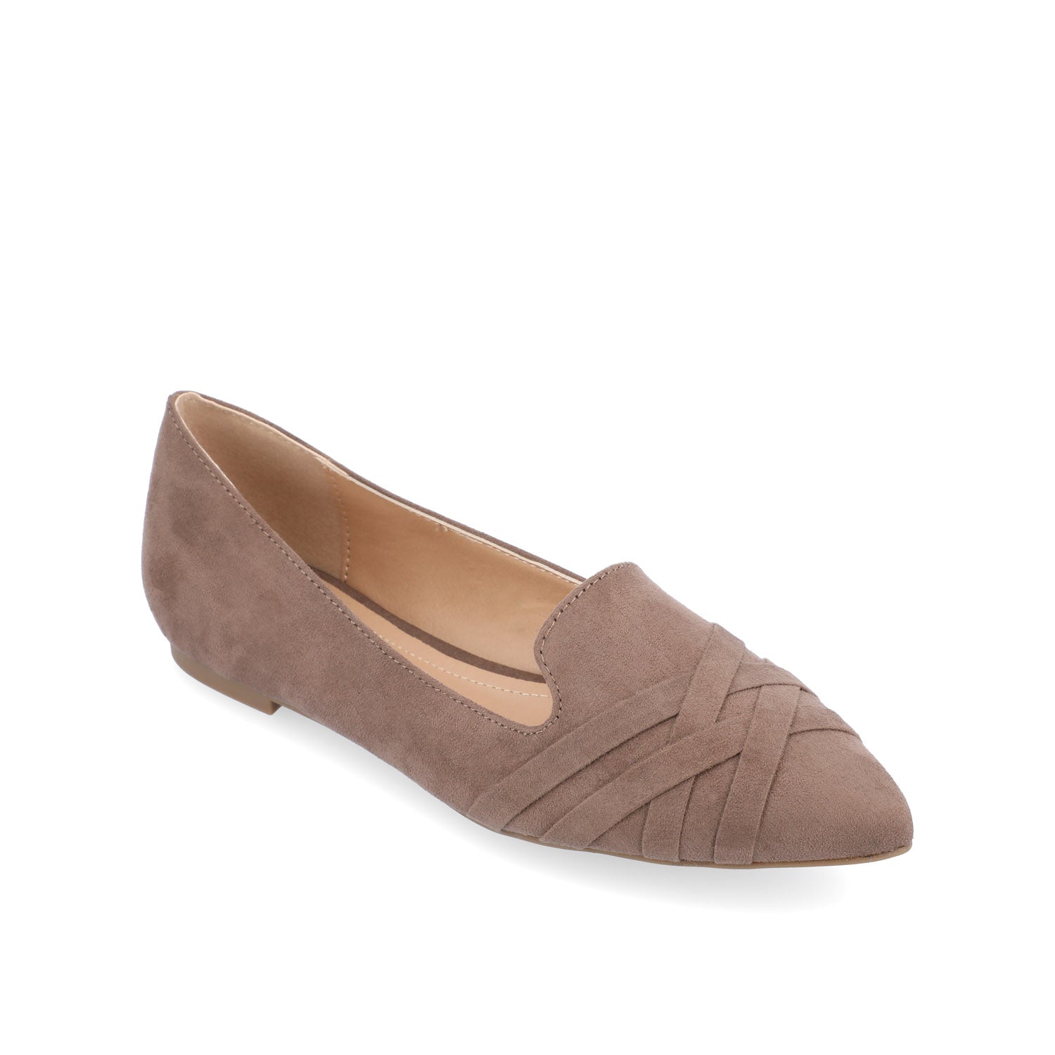 MINDEE LOAFER FLATS IN WIDE - Taupe