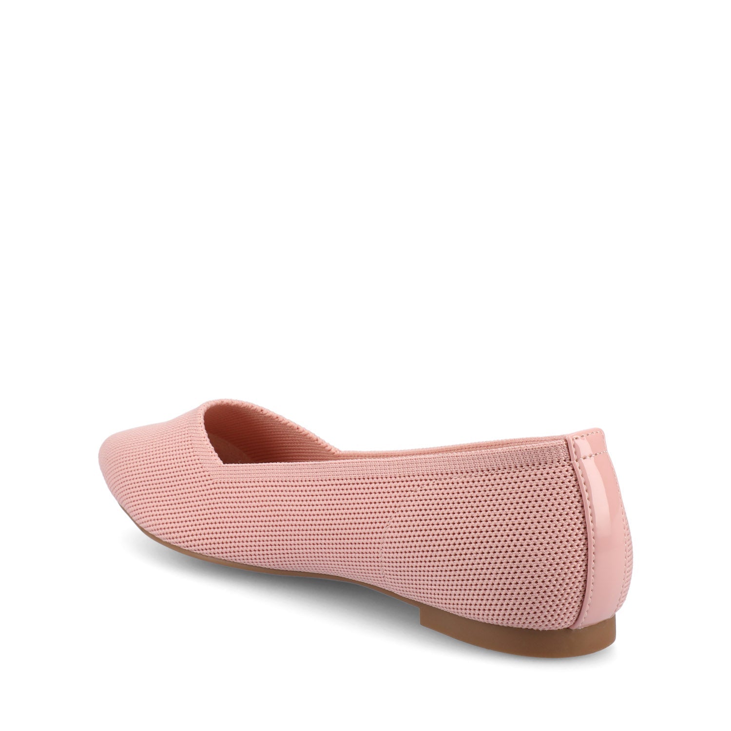 MINNAH BALLET FLATS IN KNIT FABRIC - Pink Knit