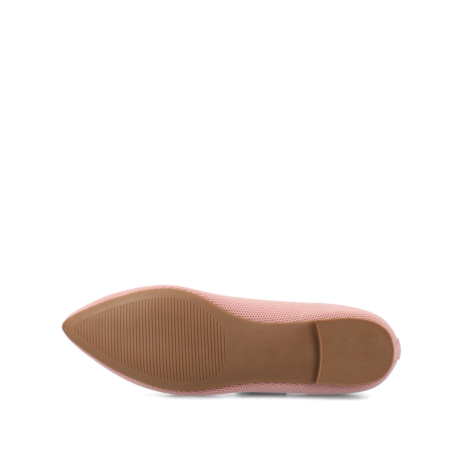 MINNAH BALLET FLATS IN KNIT FABRIC - Pink Knit