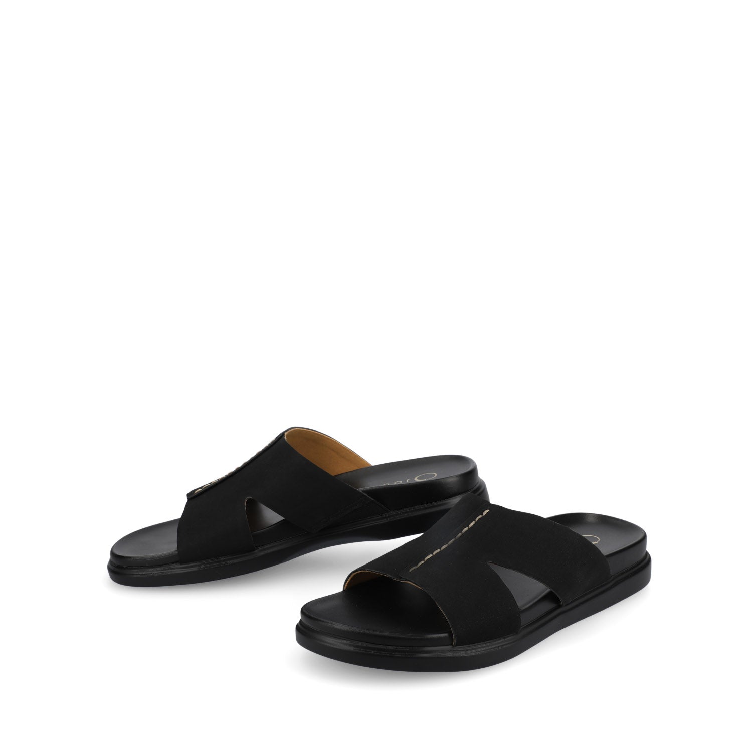 MISEY SINGLE BAND SLIP ON SANDALS - Black