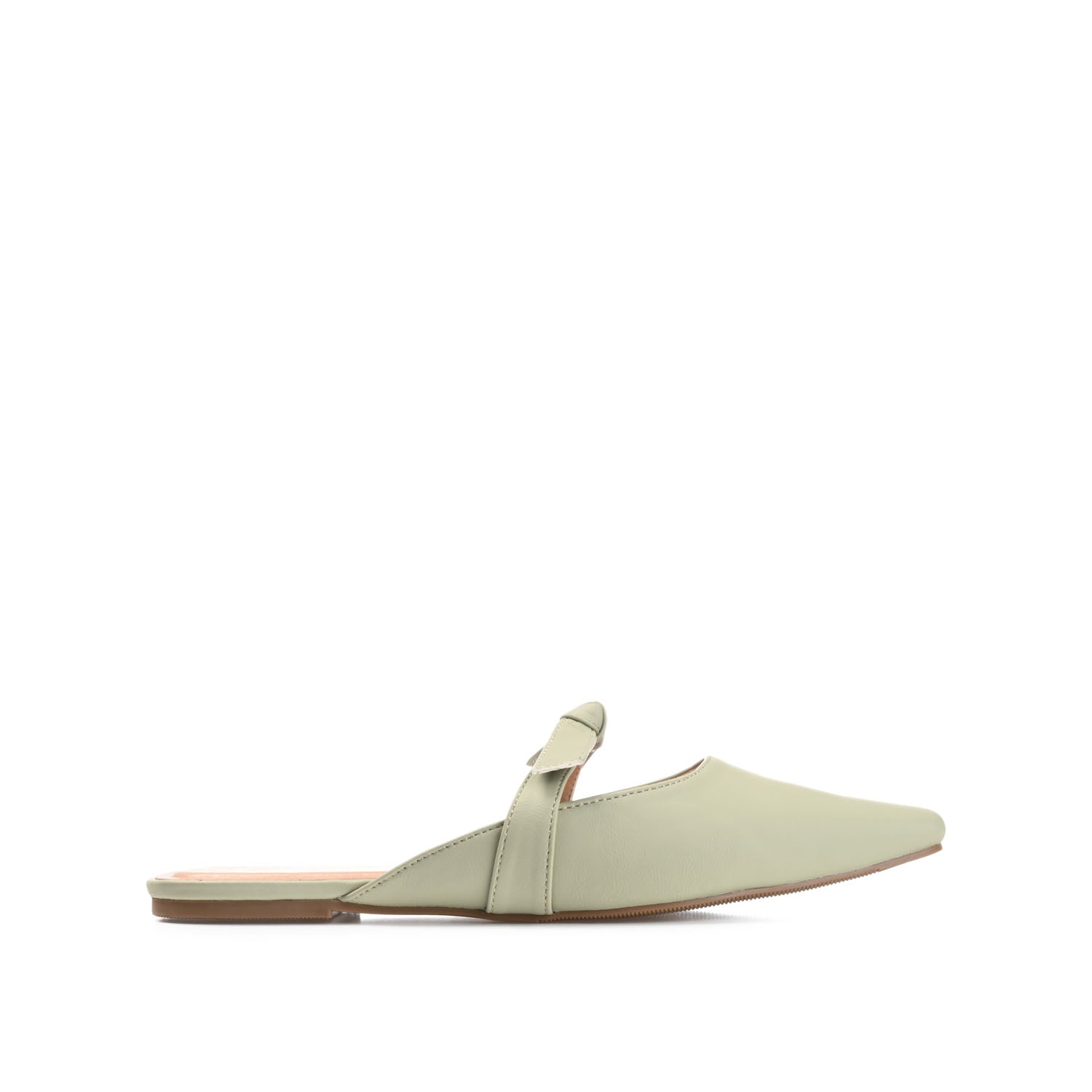 MISSIE MULED FLATS IN VEGAN LEATHER