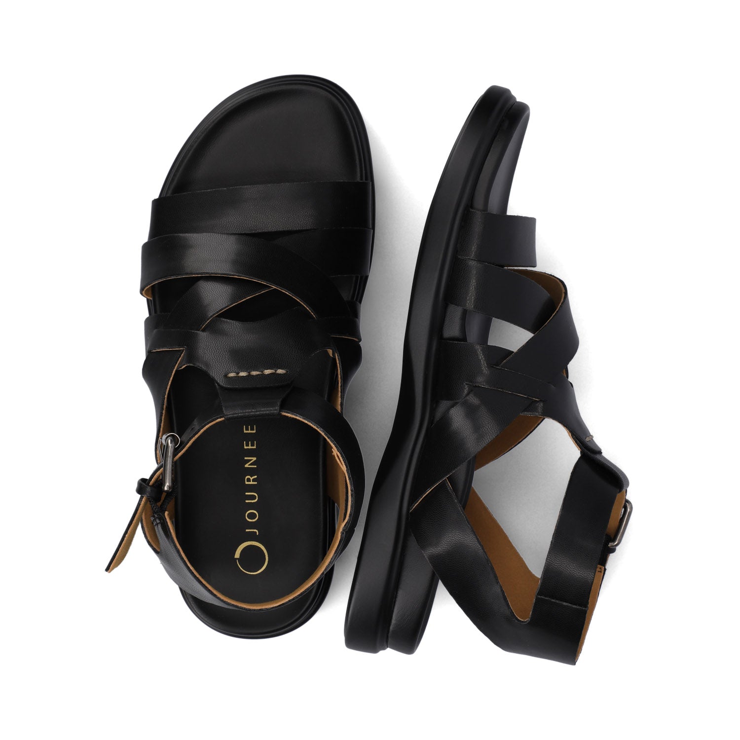MISTEE MULTI STRAP SANDALS - Black