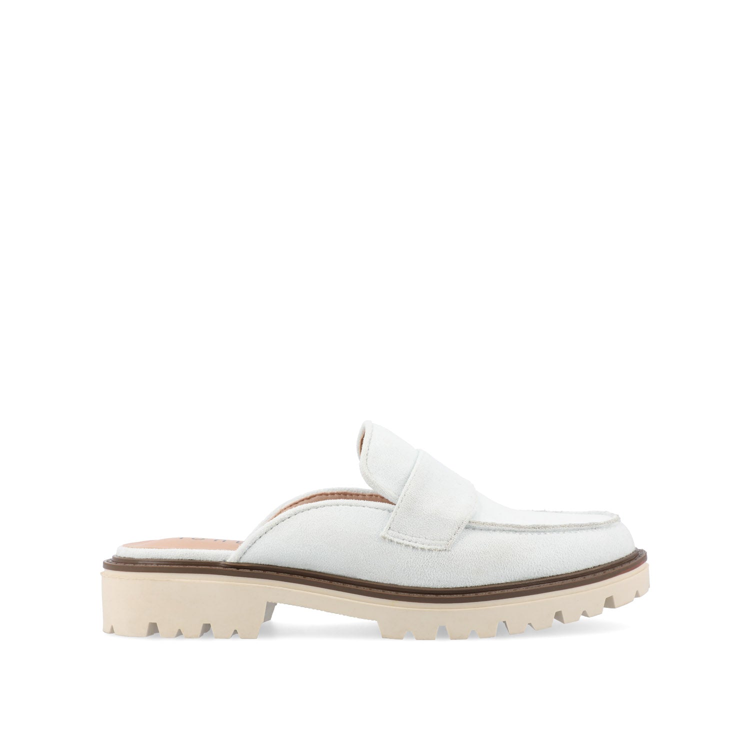 MIYCAH MULED LOAFER FLATS IN FAUX SUEDE - Blue