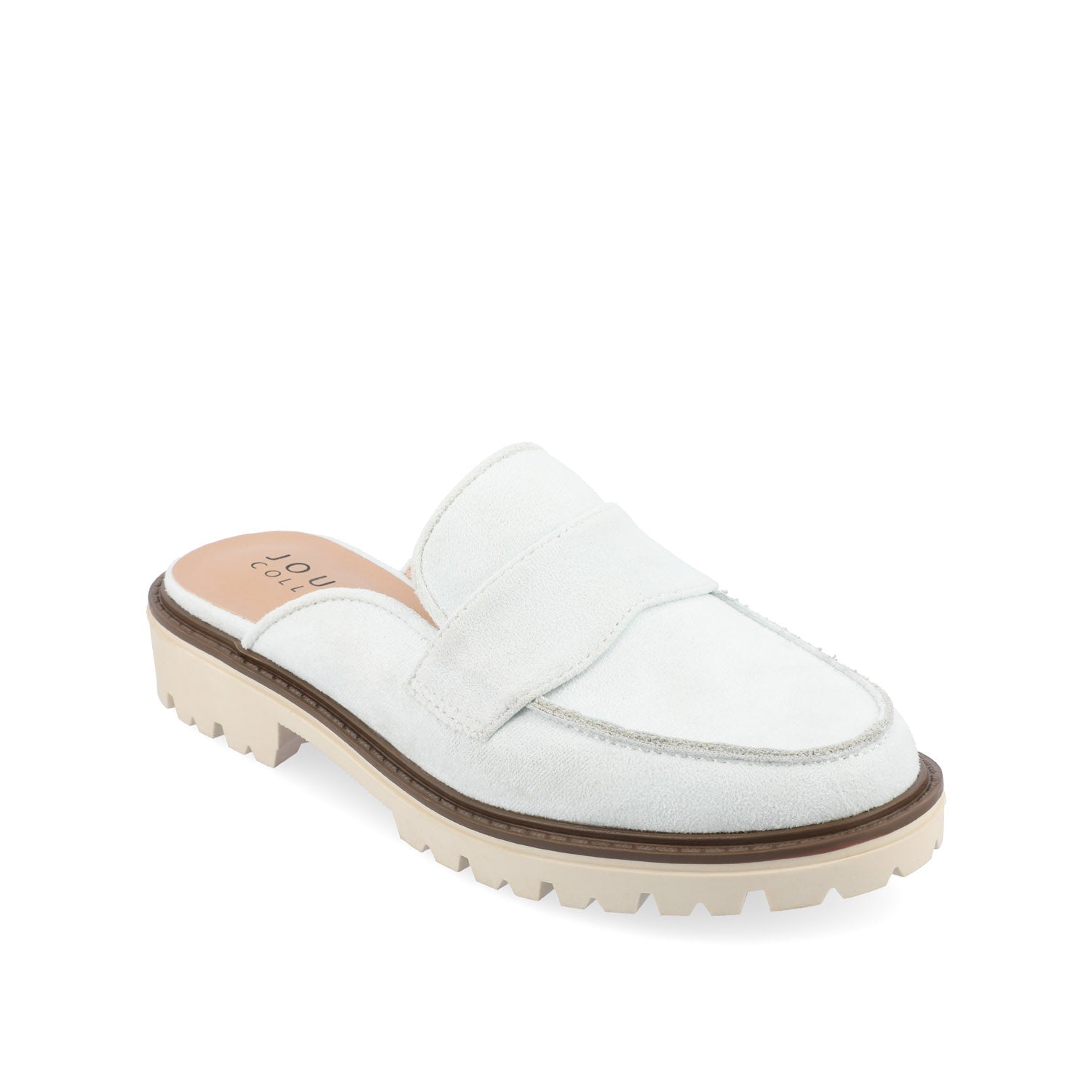 MIYCAH MULED LOAFER FLATS IN FAUX SUEDE - Blue