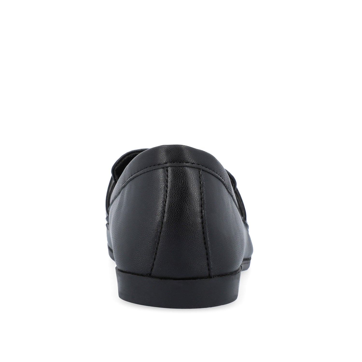 MIZZA LOAFER FLATS IN VEGAN LEATHER - Black PU