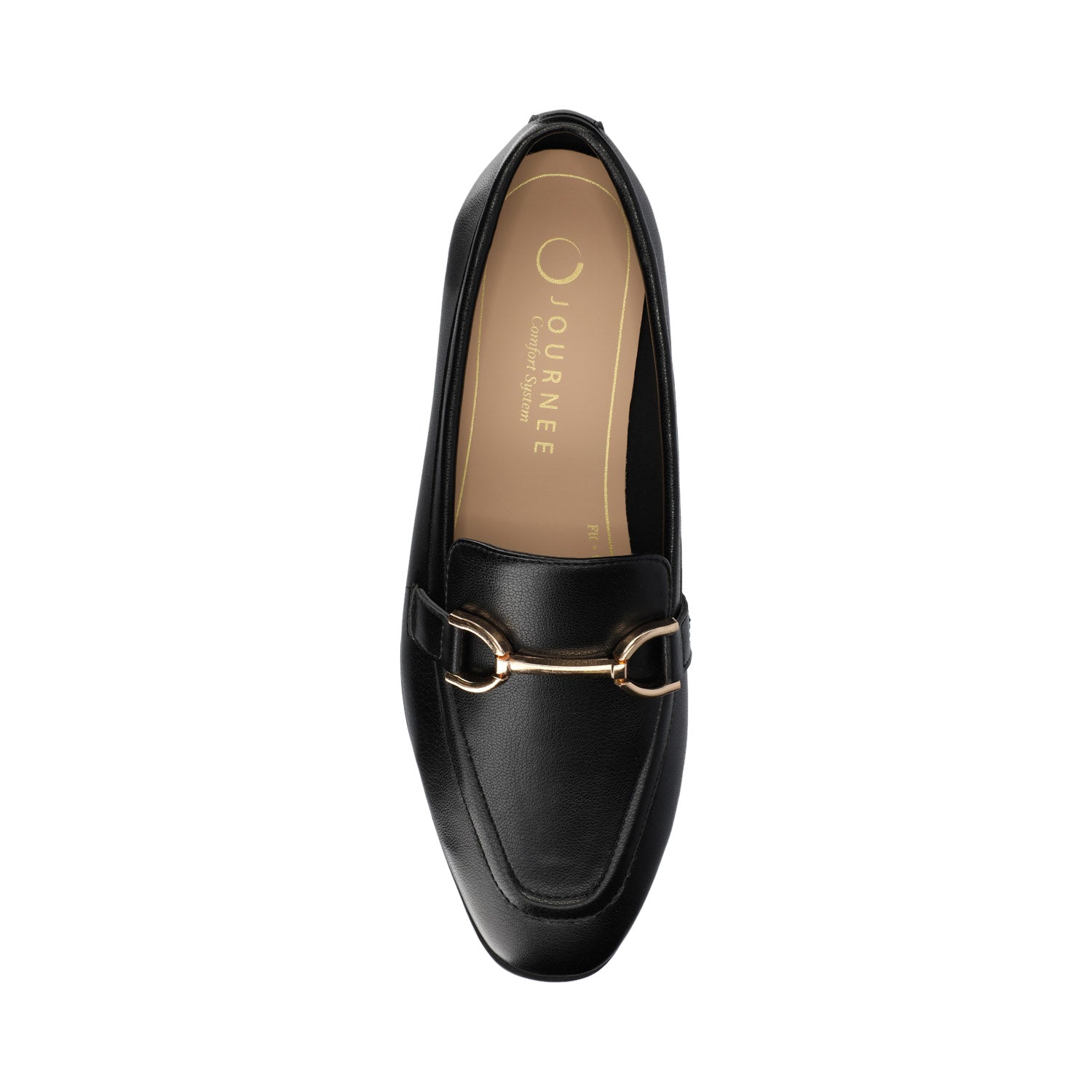 MIZZA LOAFER FLATS IN VEGAN LEATHER - Black PU