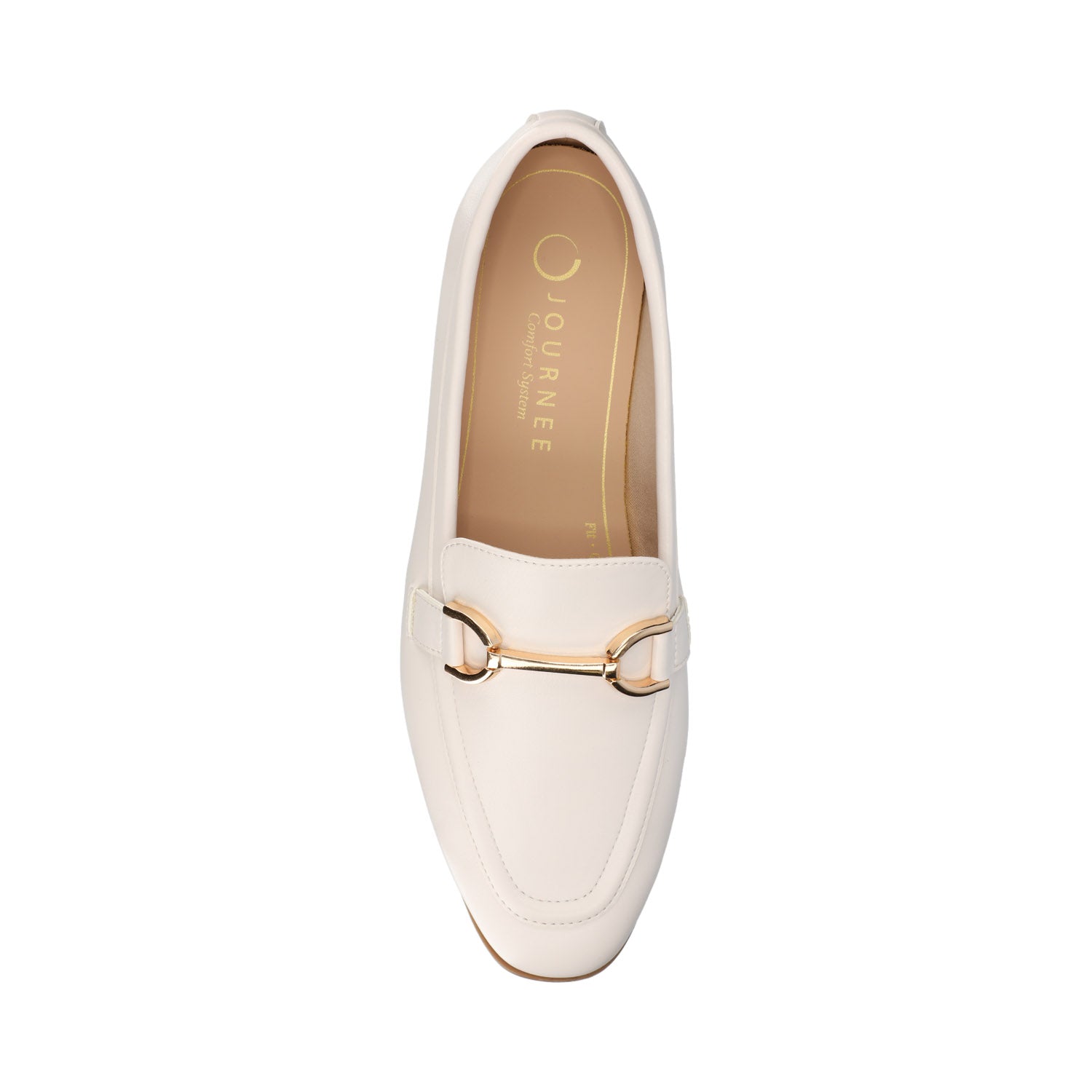 MIZZA LOAFER FLATS IN VEGAN LEATHER - Bone PU