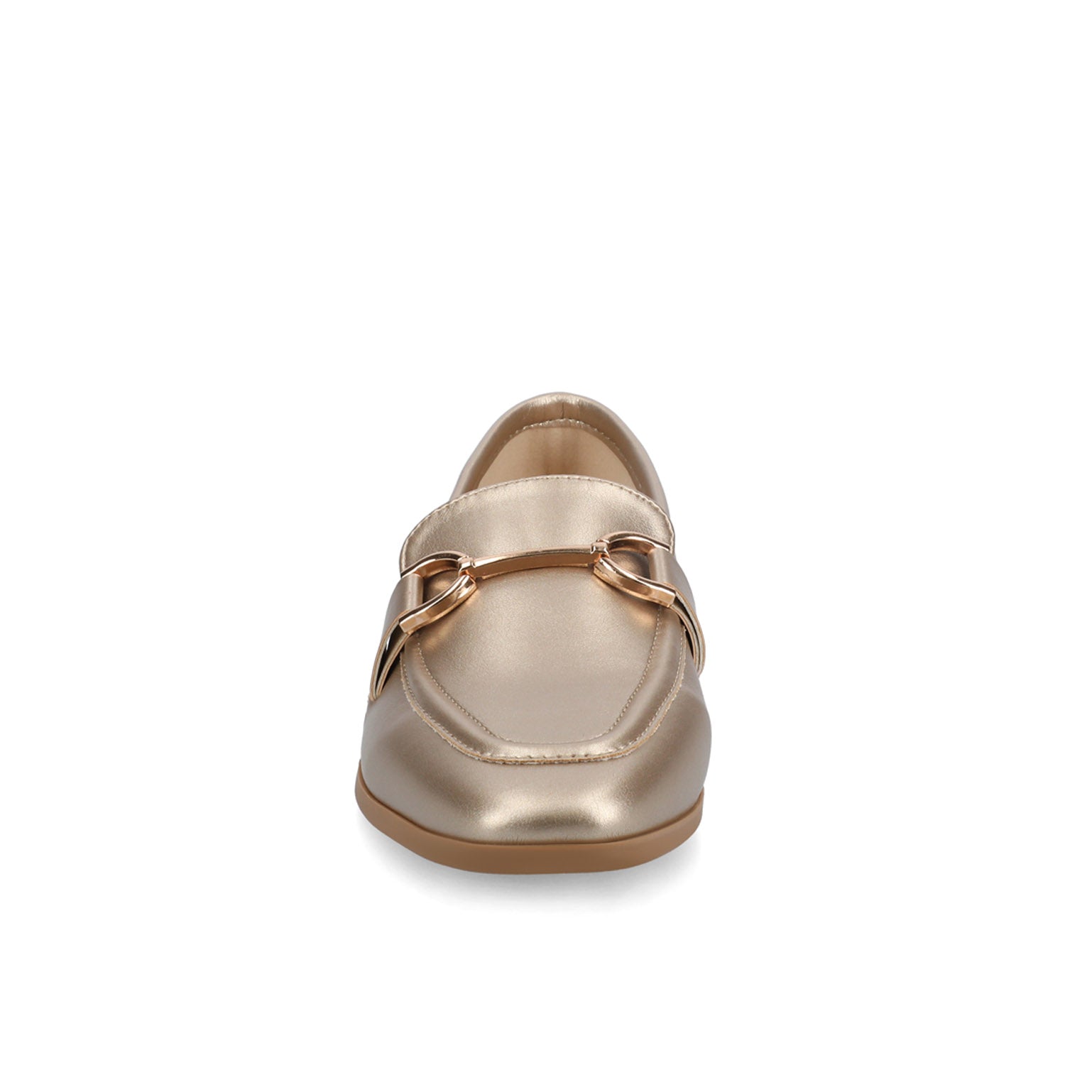 MIZZA LOAFER FLATS IN VEGAN LEATHER - Champagne PU