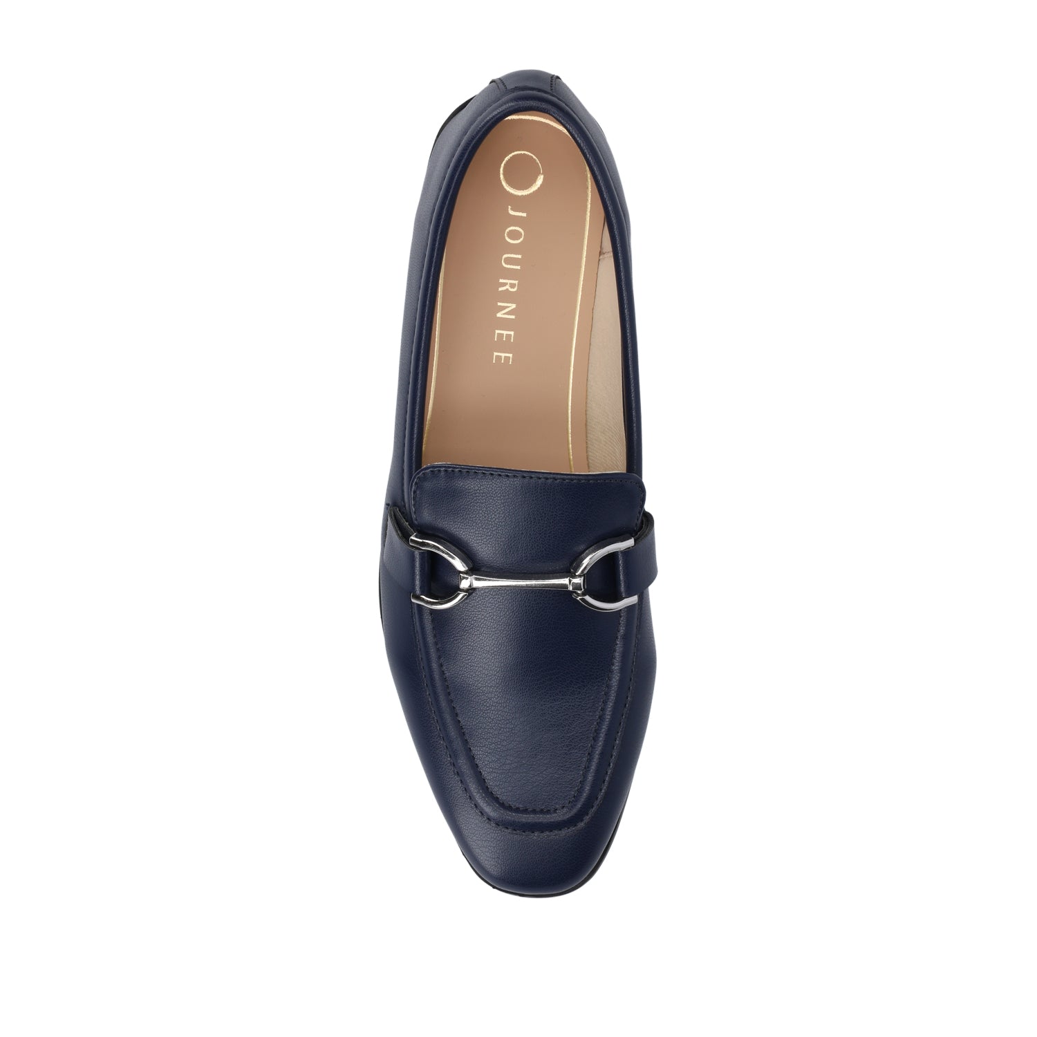 MIZZA LOAFER FLATS IN VEGAN LEATHER - Navy PU