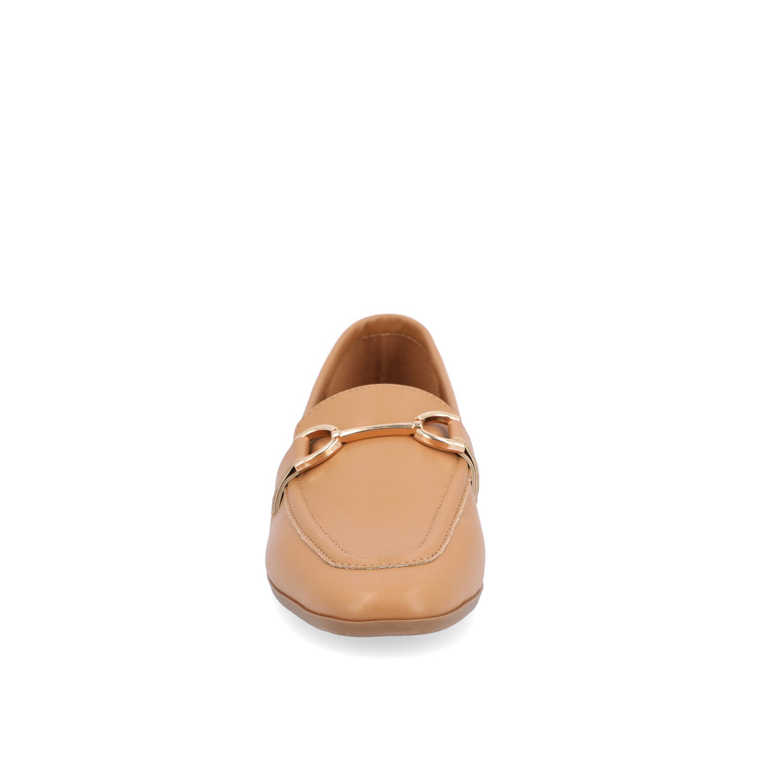 MIZZA LOAFER FLATS IN VEGAN LEATHER - Tan PU