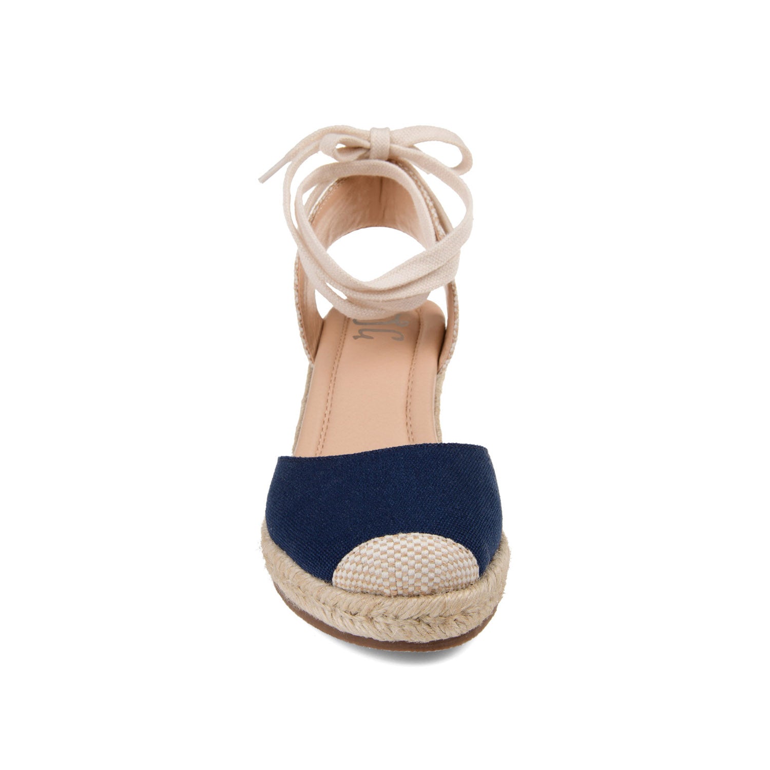 MONTE ESPADRILLE WEDGE SANDALS IN CANVAS - Navy Blue Fabric