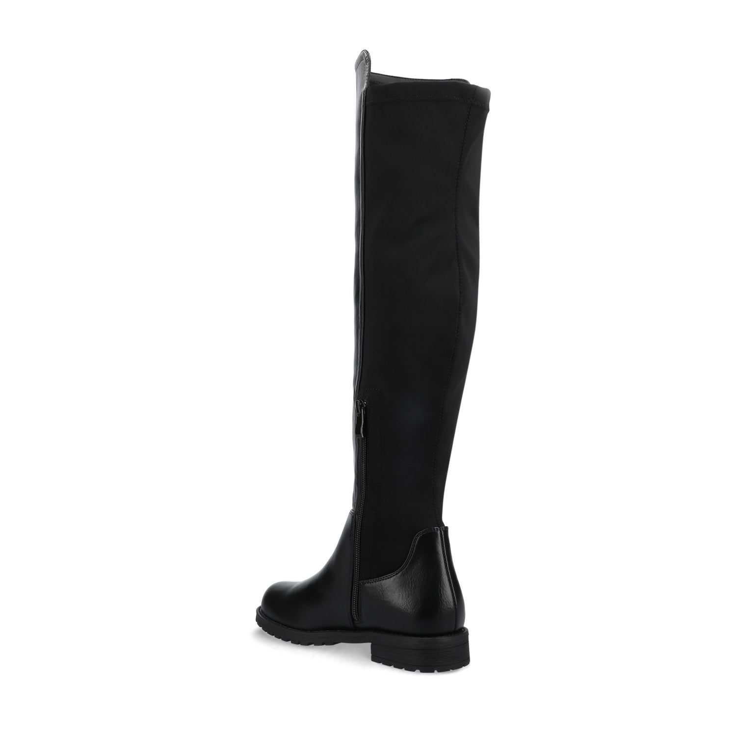 MORRIGAN STRETCH OVER-THE-KNEE BOOTS-Black