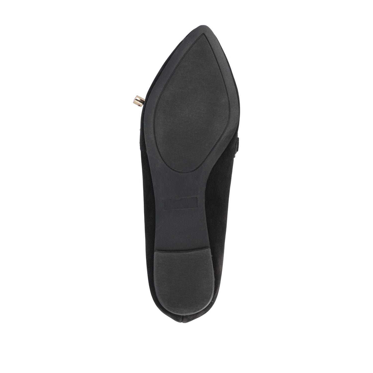 MURIEL LOAFER FLATS IN FAUX SUEDE - Black