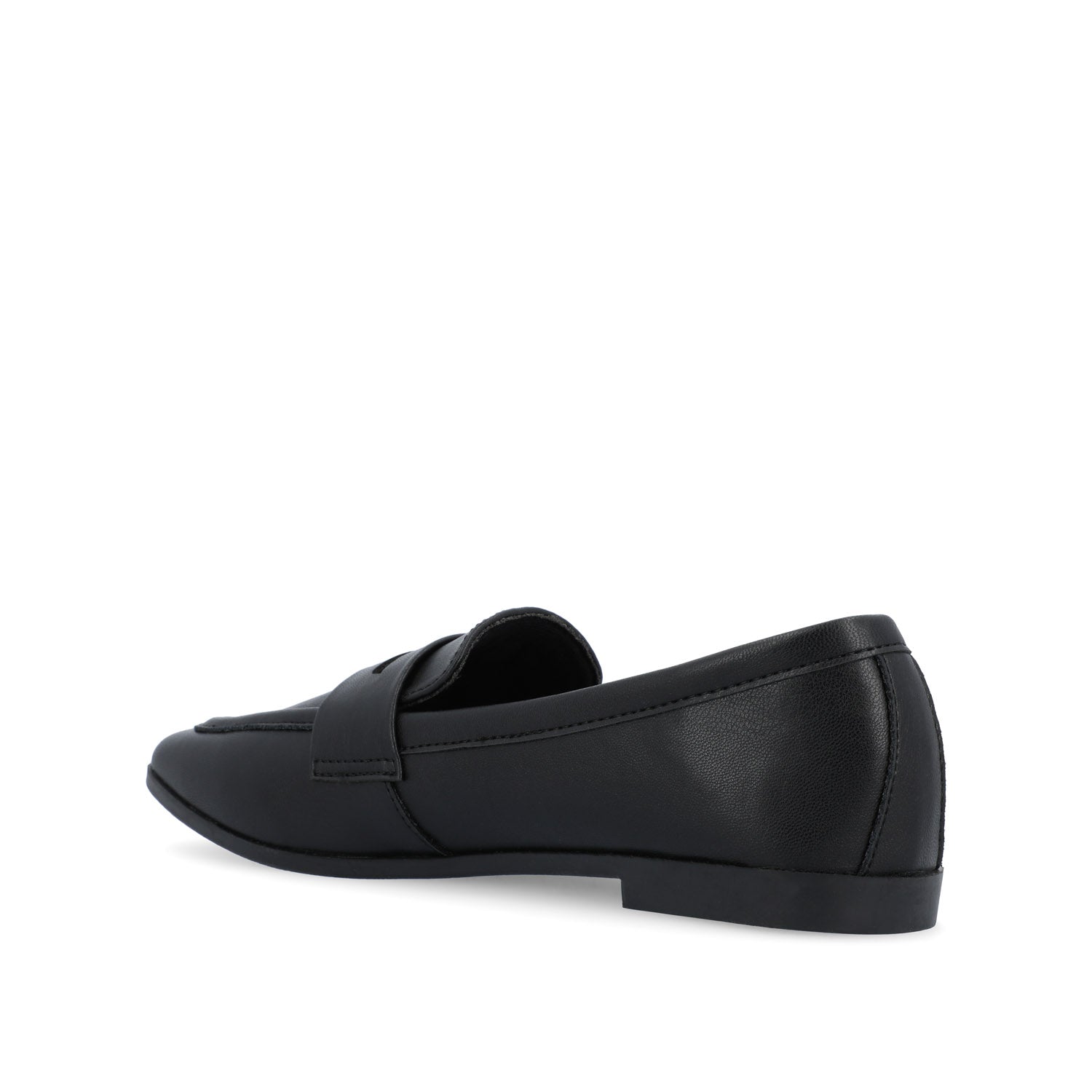 MYEESHA PENNY LOAFER FLAT IN VEGAN LEATHER - Black